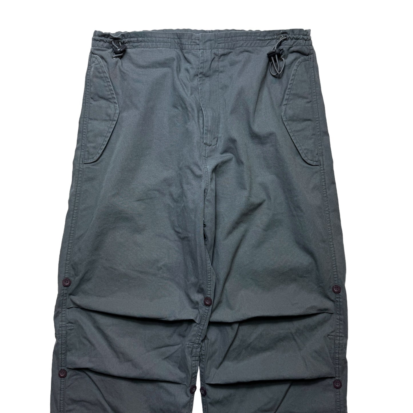 Early 2000's Maharishi Dark Grey Cotton Snopant - Large
