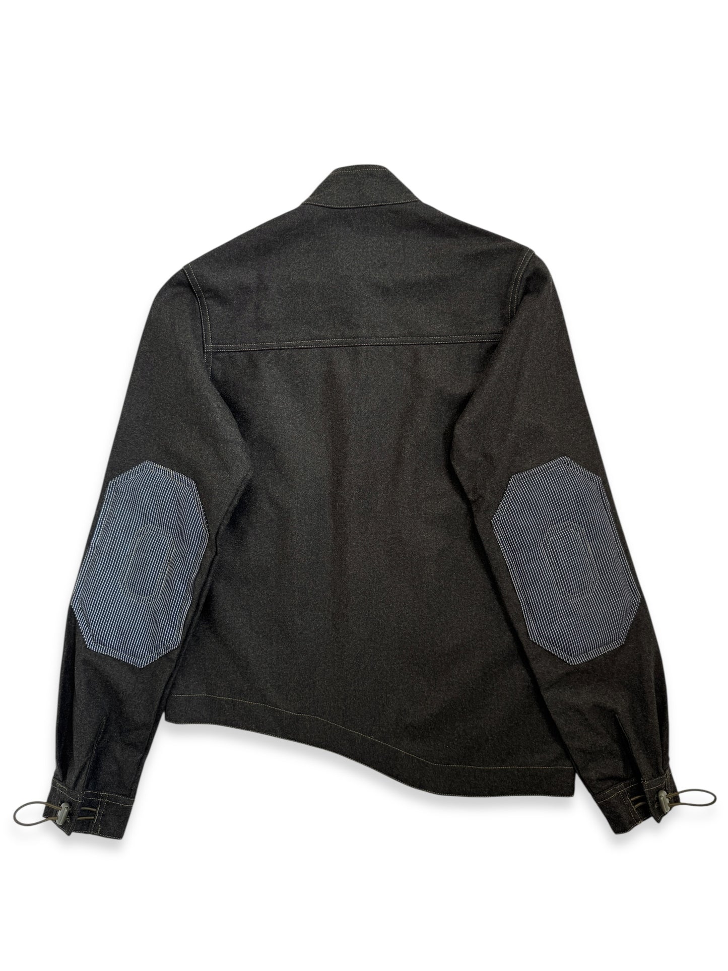 1999 Maharishi Loro Piana Storm System Wool 3M Reflective Curved Hem Jacket