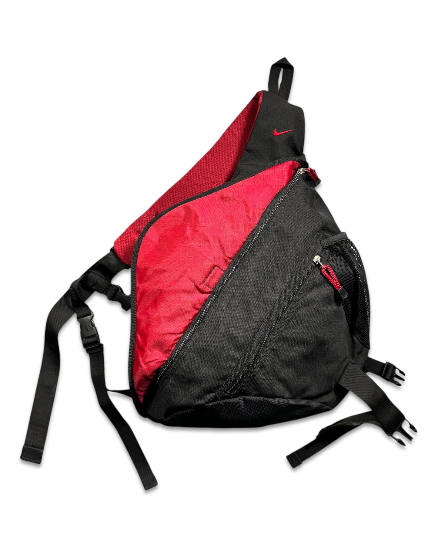 Early 2000's Nike Red/Black Tri-Harness Bag