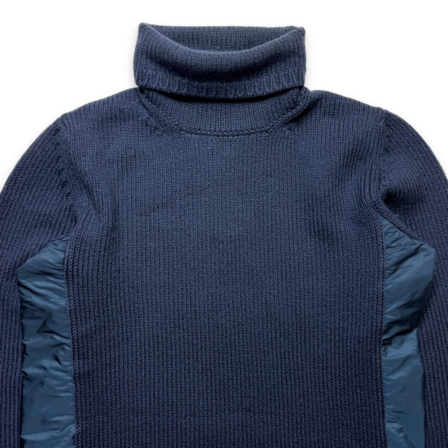Prada Sport Midnight Navy Roll Neck Knit - Small