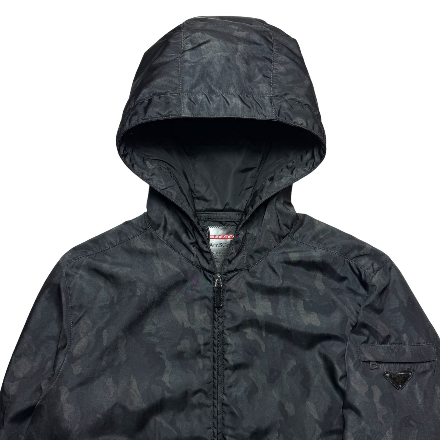 Prada Mainline Hidden Camo Padded Nylon Jacket - Large / Extra Large