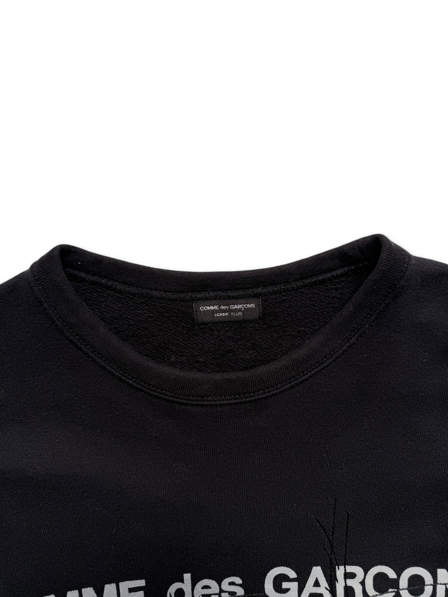 Early 2000's Comme Des Garcons Homme Plus Scratch Embroidered Crewneck