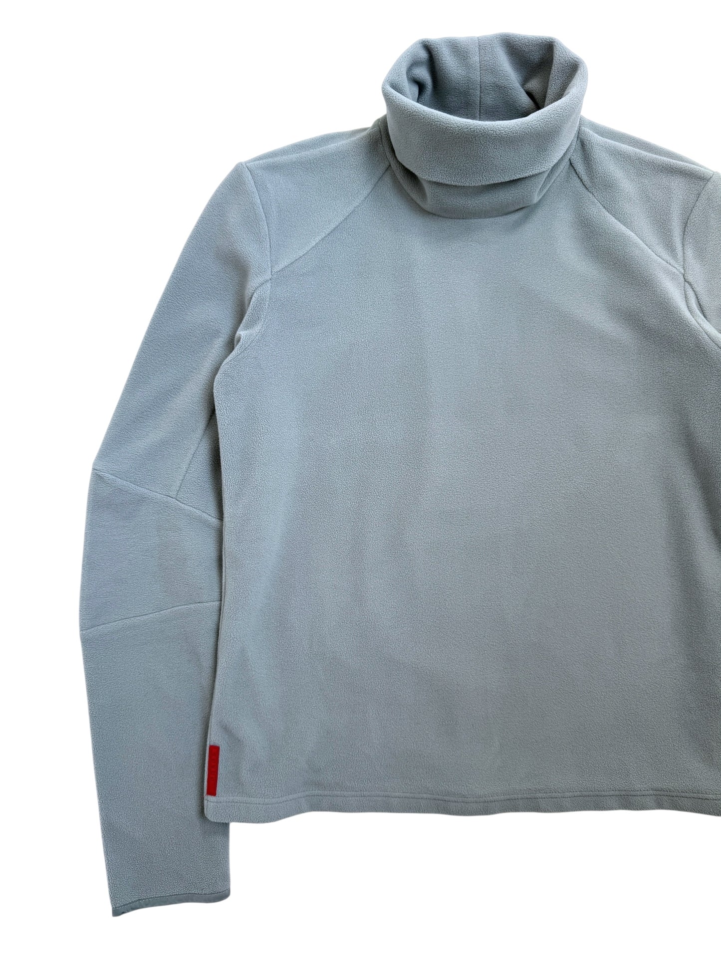 SS99’ Prada Sport Duck Egg Baby Blue/Grey Roll Neck Fleece