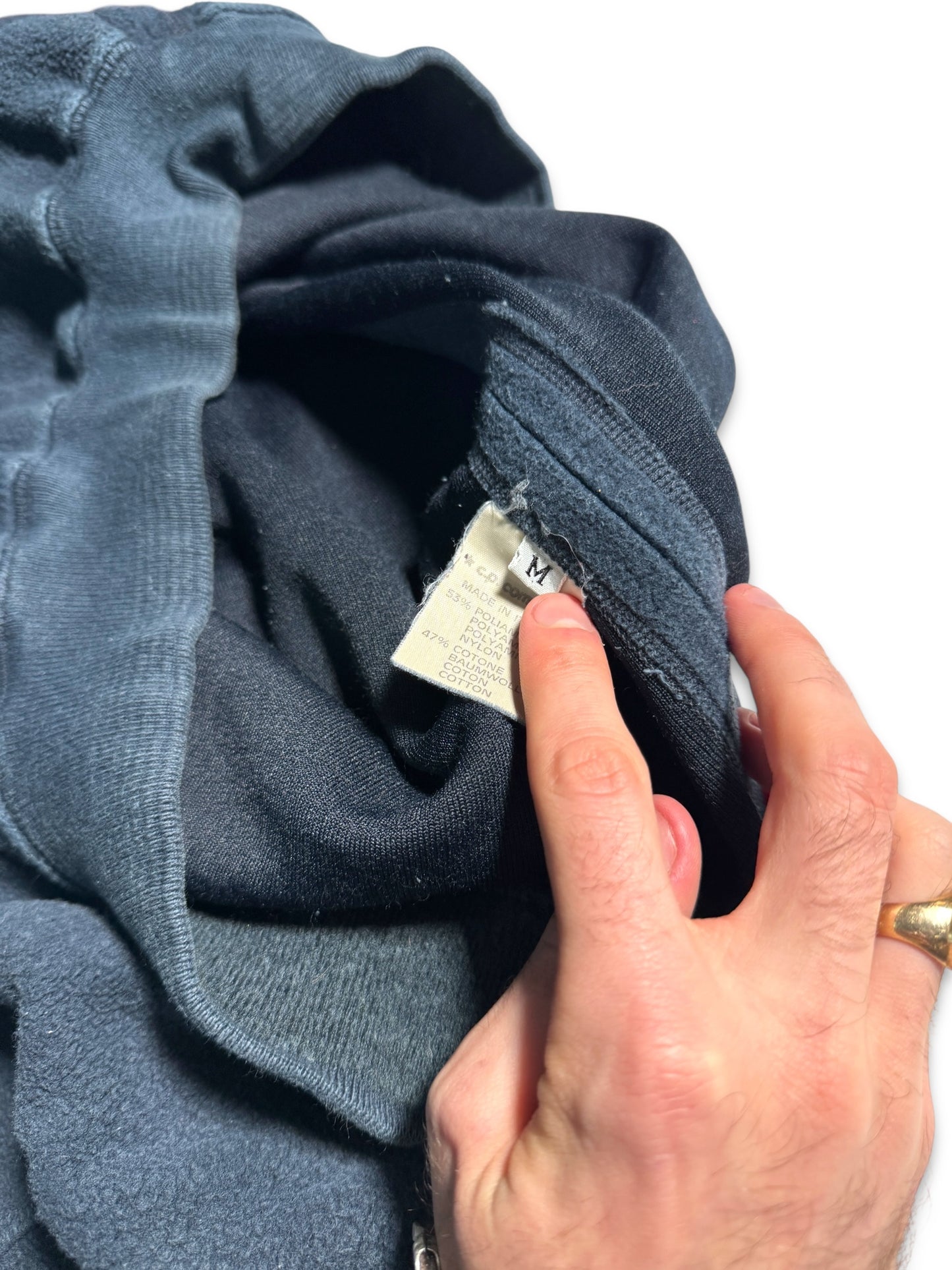 1990's Stone Island Deep Navy Fleece Crewneck