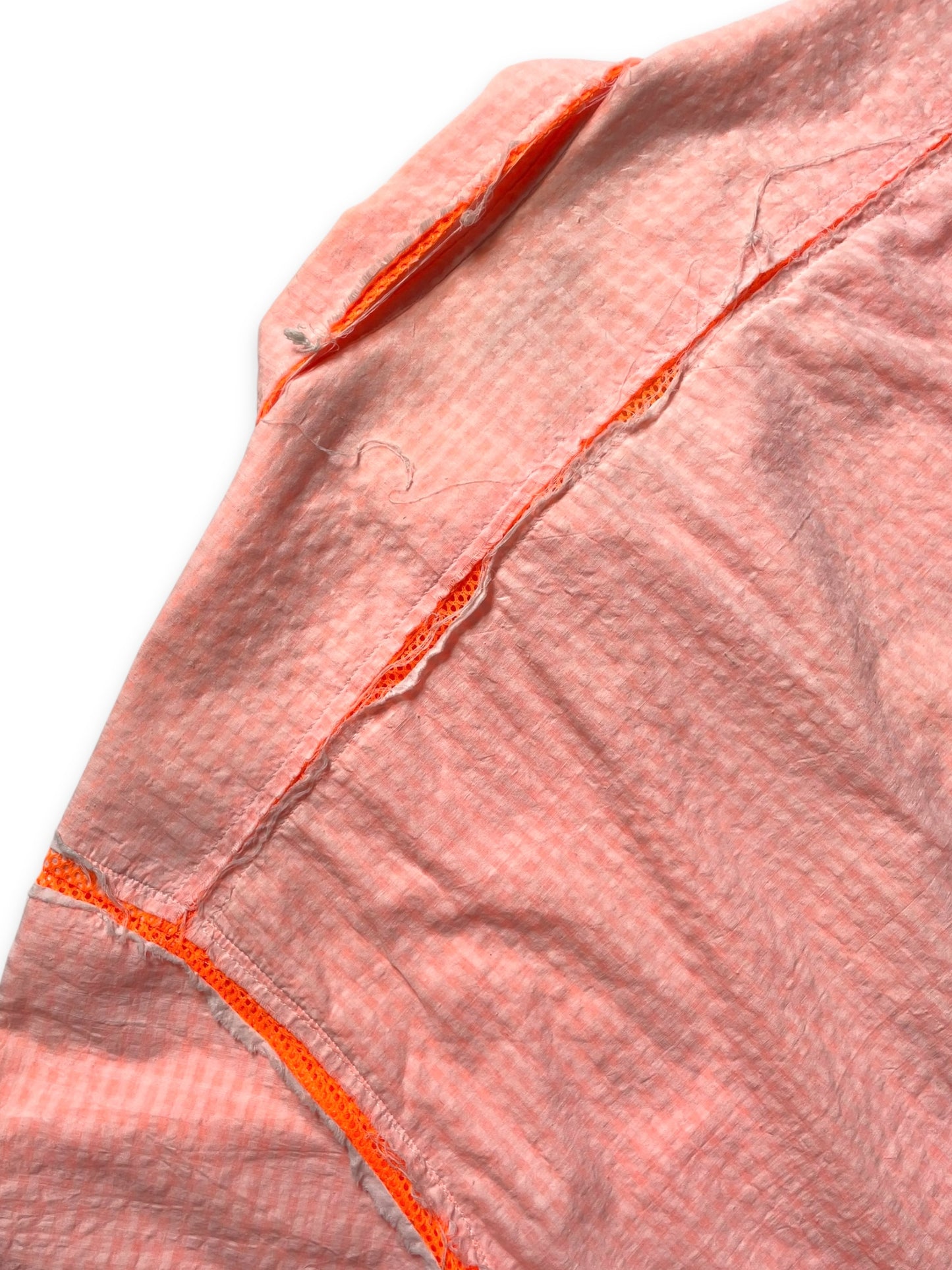 2003 Comme Des Garcons Exposed Mesh Seam Short Sleeve Shirt