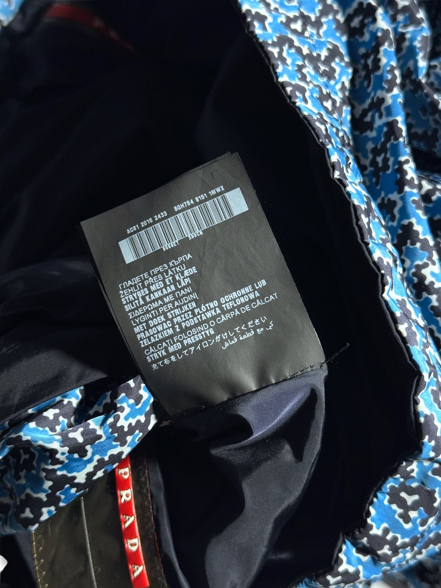 SS16' Prada Linea Rossa Reversible Nylon Hooded Jacket