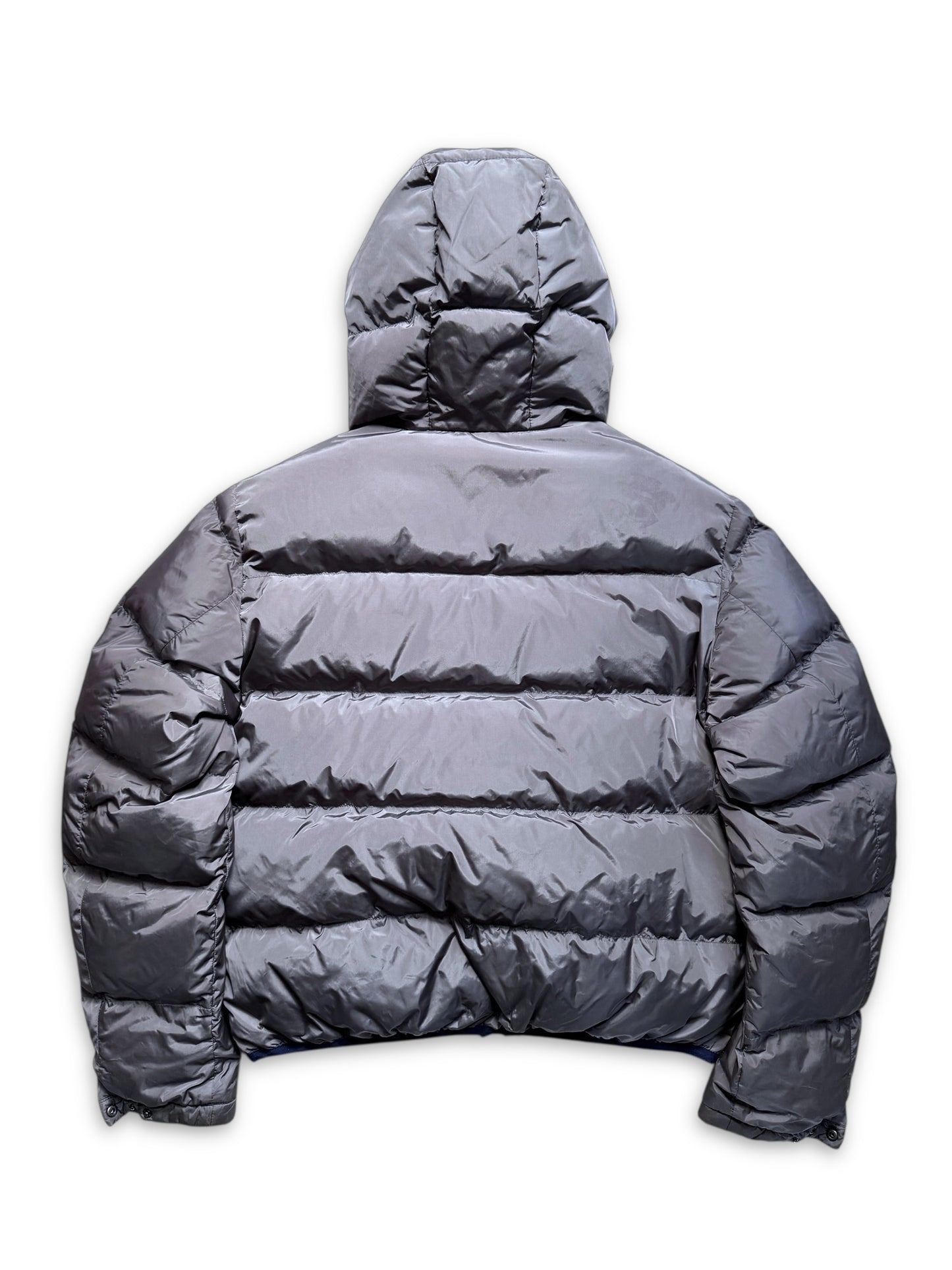 Early 2000's Prada Linea Rossa Gun Metal Grey Puffer Jacket