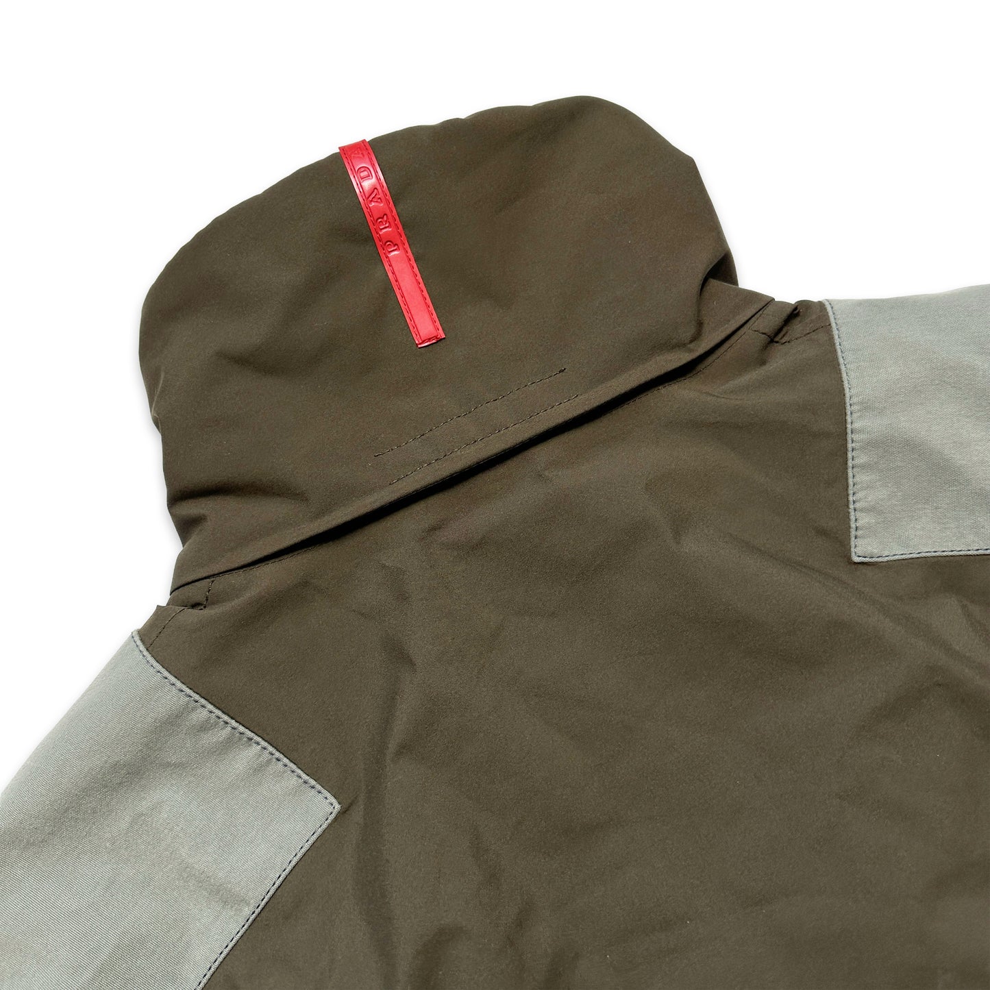 Veste Prada Sport Luna Rossa Vert Kaki/Gris Gore-Tex Skii - Moyen / Grand