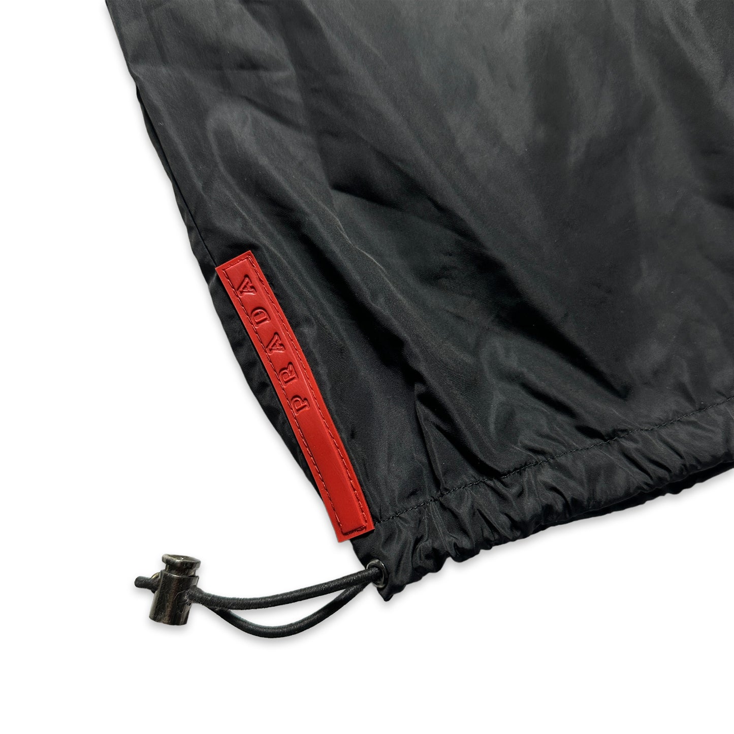 Pantalon coquille en nylon Prada Sport SS99 - Taille 28-32"