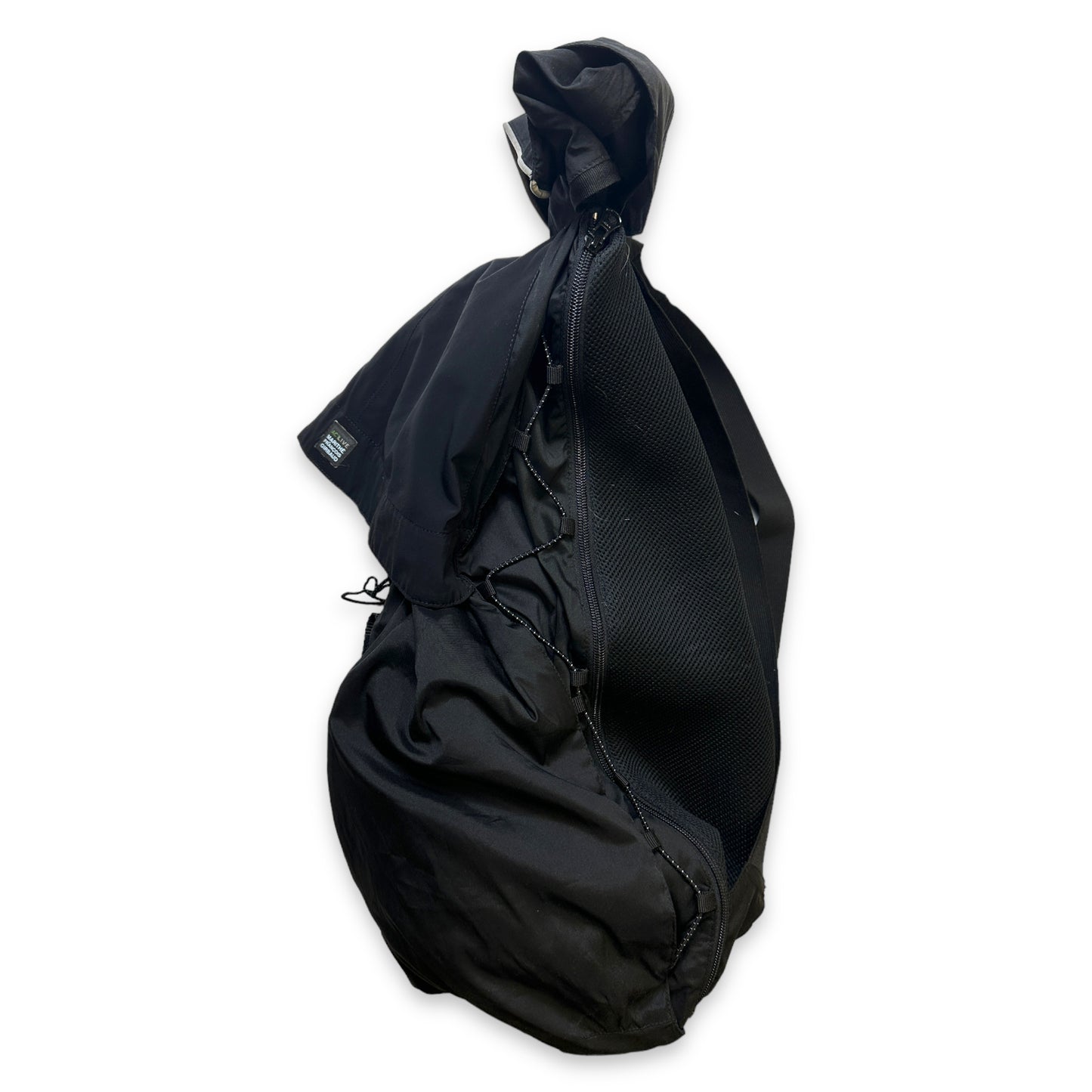 Early 2000’s Marithe + Francois Girbaud Jet Black 2in1 Jackpack