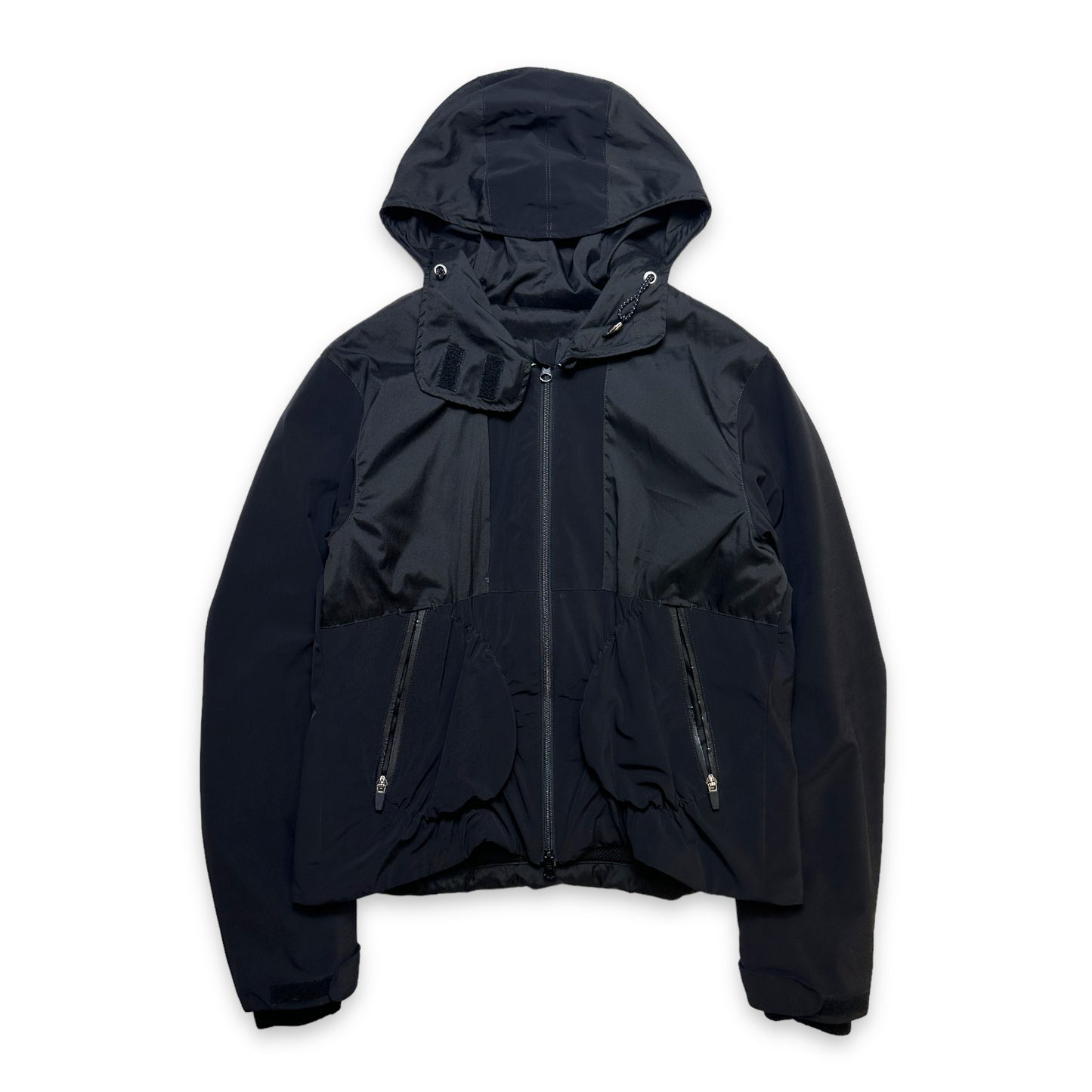 Early 2000’s Marithe + Francois Girbaud Jet Black 2in1 Jackpack