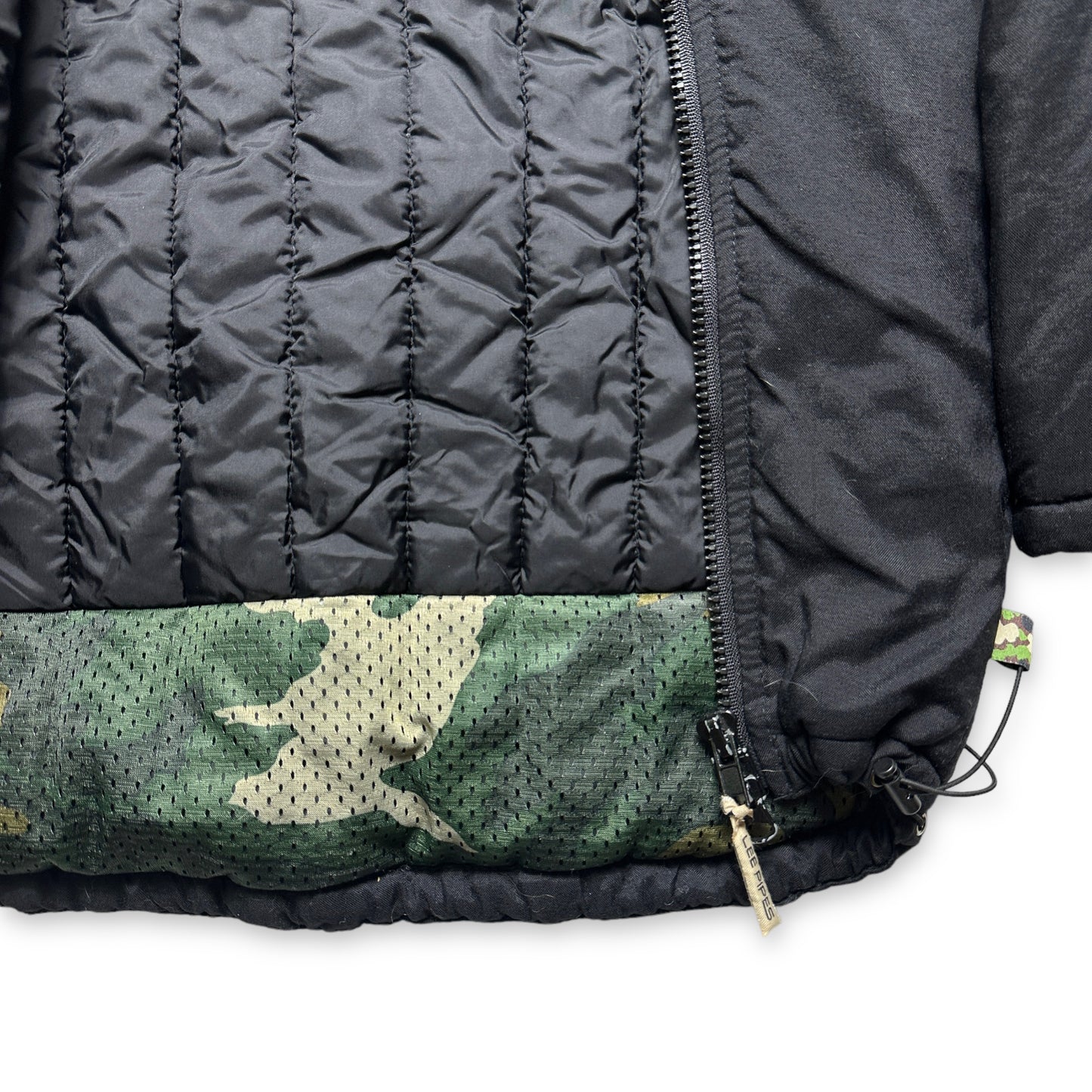 Veste zippée asymétrique Lee Pipes de la fin des années 1990 - Petite