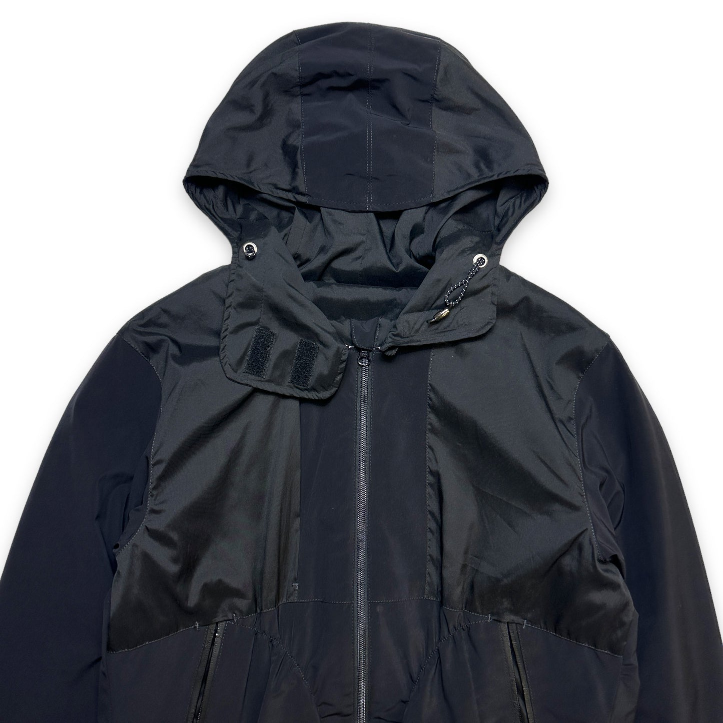 Early 2000’s Marithe + Francois Girbaud Jet Black 2in1 Jackpack