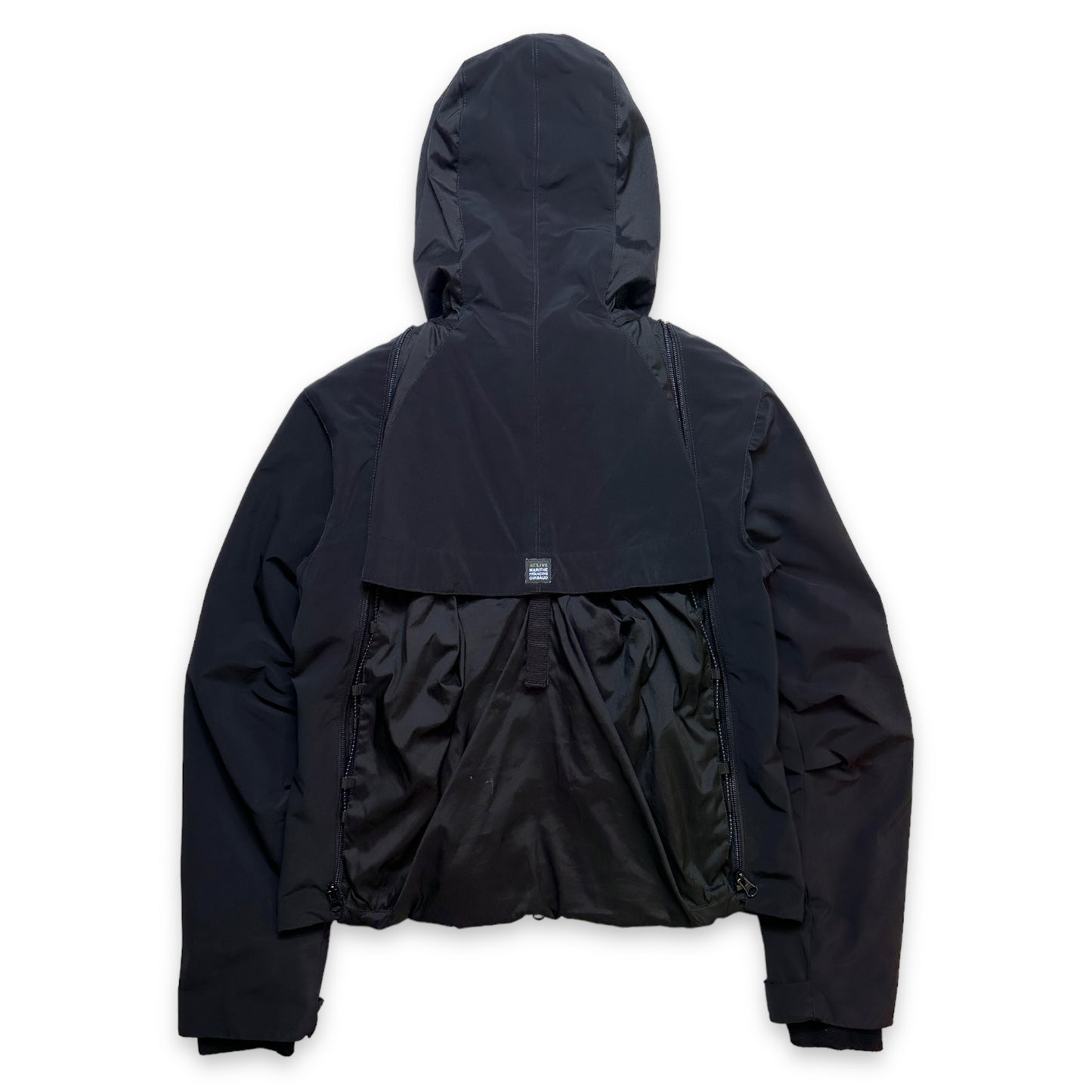 Early 2000’s Marithe + Francois Girbaud Jet Black 2in1 Jackpack