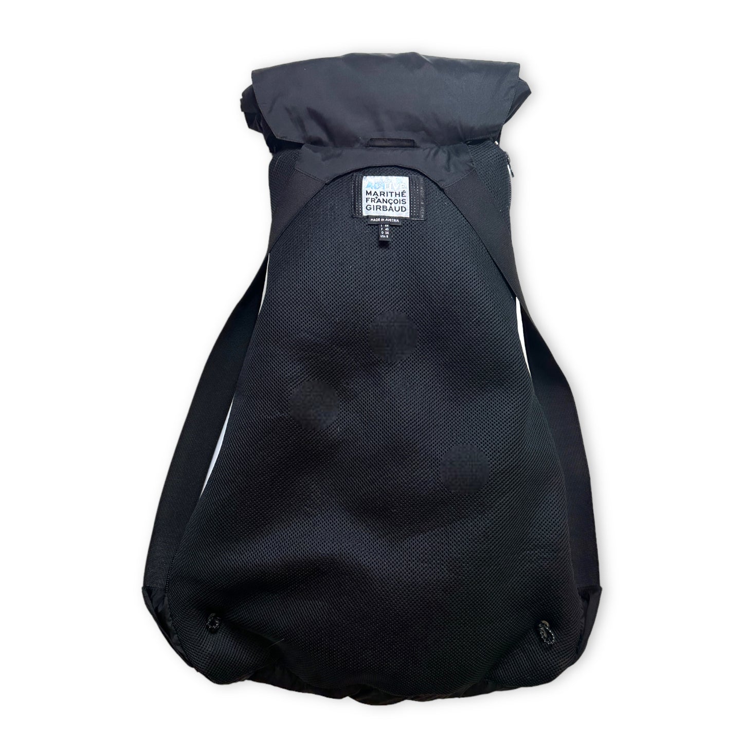 Early 2000’s Marithe + Francois Girbaud Jet Black 2in1 Jackpack