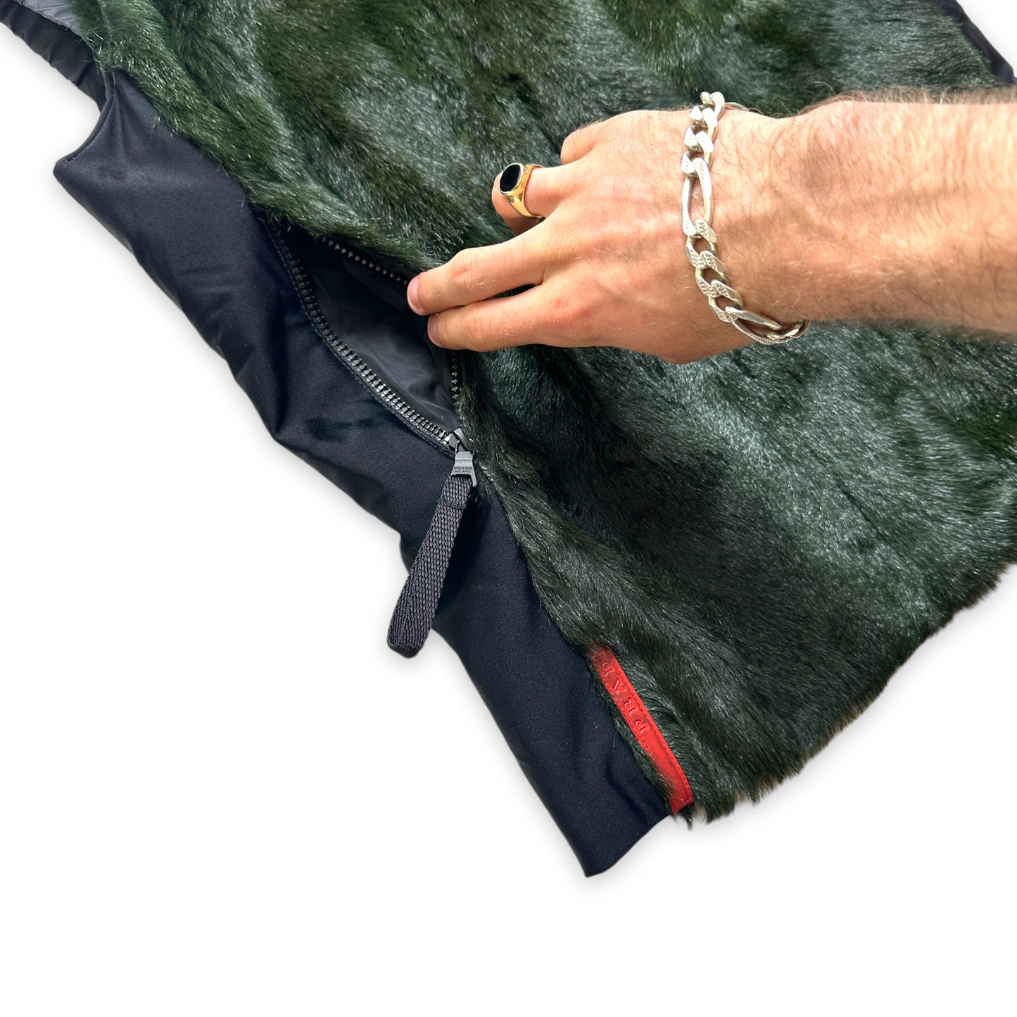 FW99’ Prada Sport Dyed Goat Fur Vest - Small