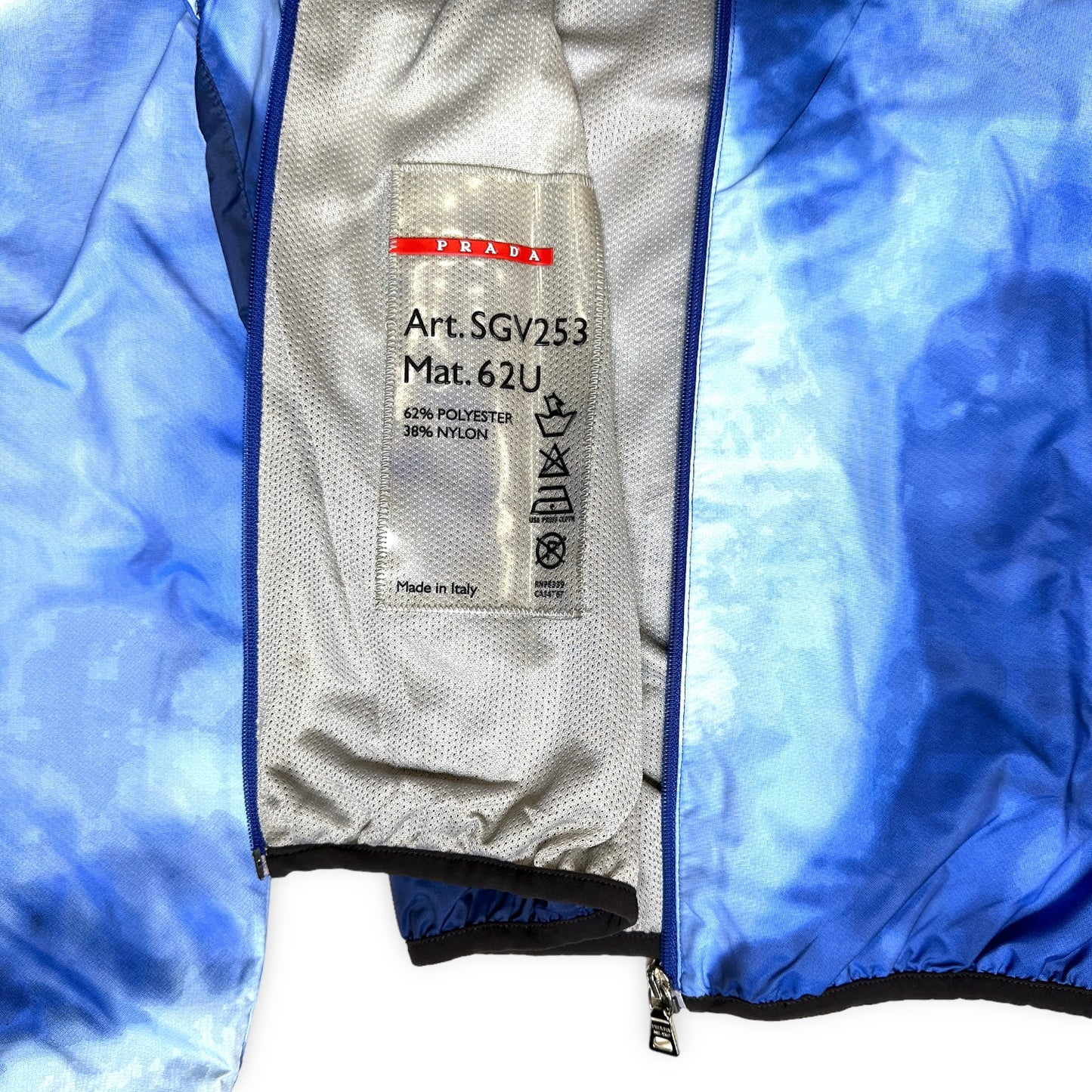 SS00' Prada Sport Veste Nuage Bleu Royal - Petit