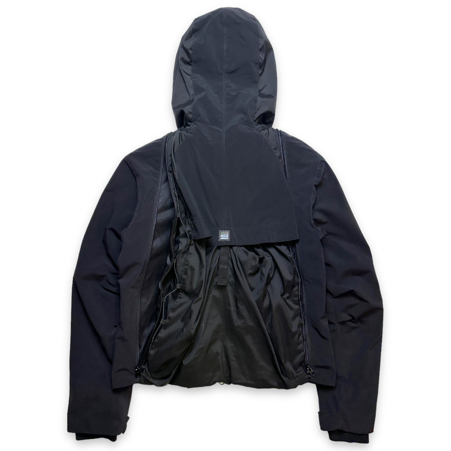 Early 2000’s Marithe + Francois Girbaud Jet Black 2in1 Jackpack