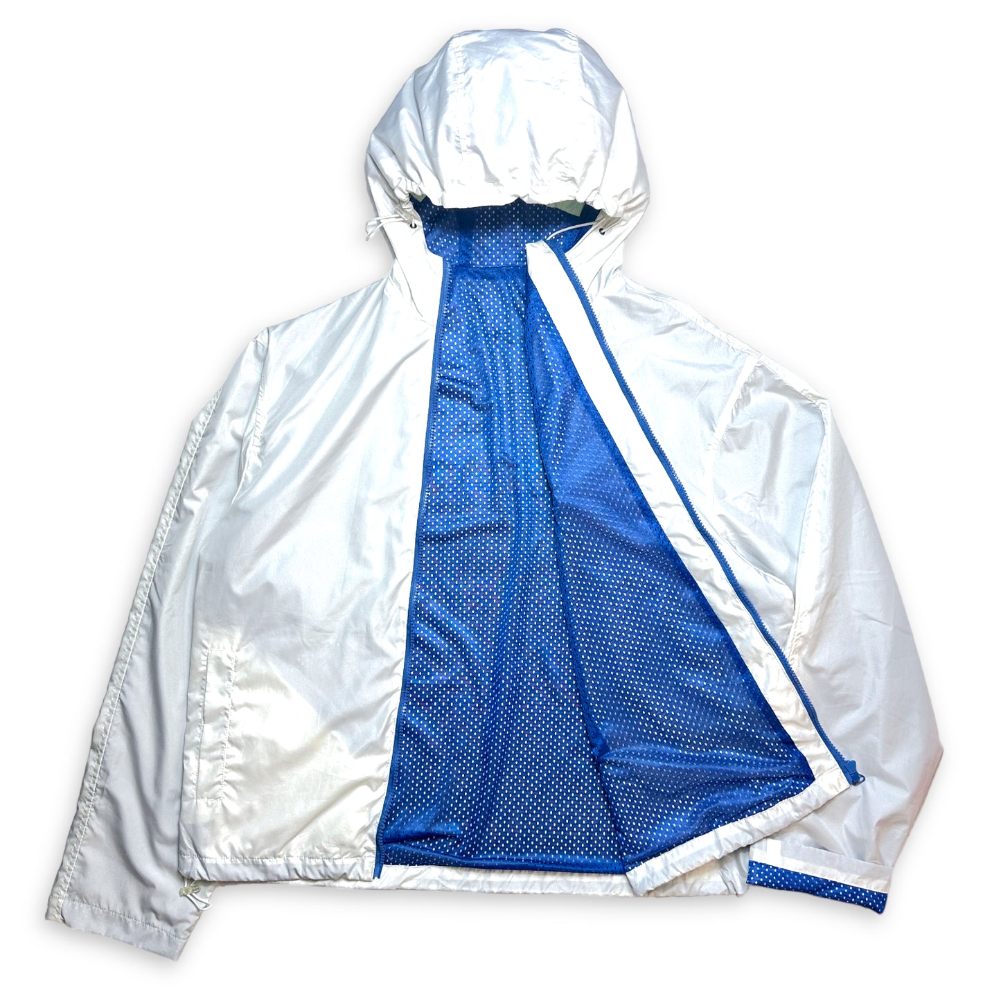Adolfo Domínguez Pure White Asymmetrical Zip Jacket - Medium/Large