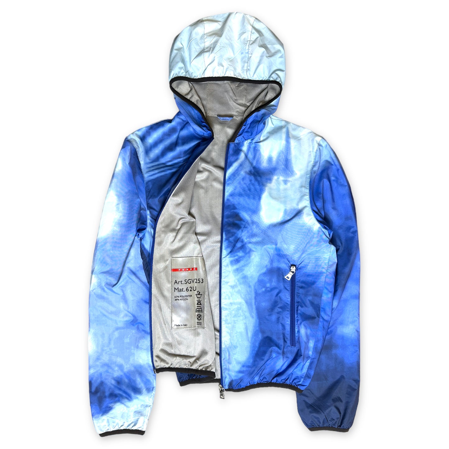 SS00' Prada Sport Veste Nuage Bleu Royal - Petit