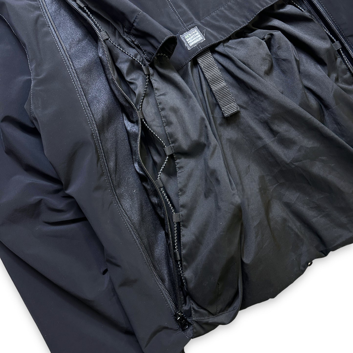 Early 2000’s Marithe + Francois Girbaud Jet Black 2in1 Jackpack