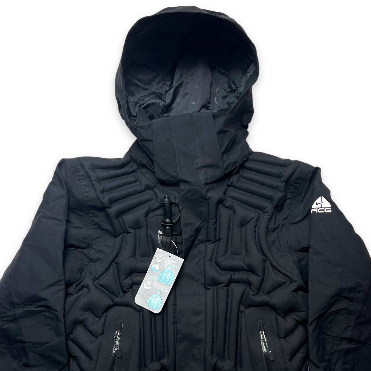 Veste gonflable Nike ACG noire Gore-tex automne 08 '-grande
