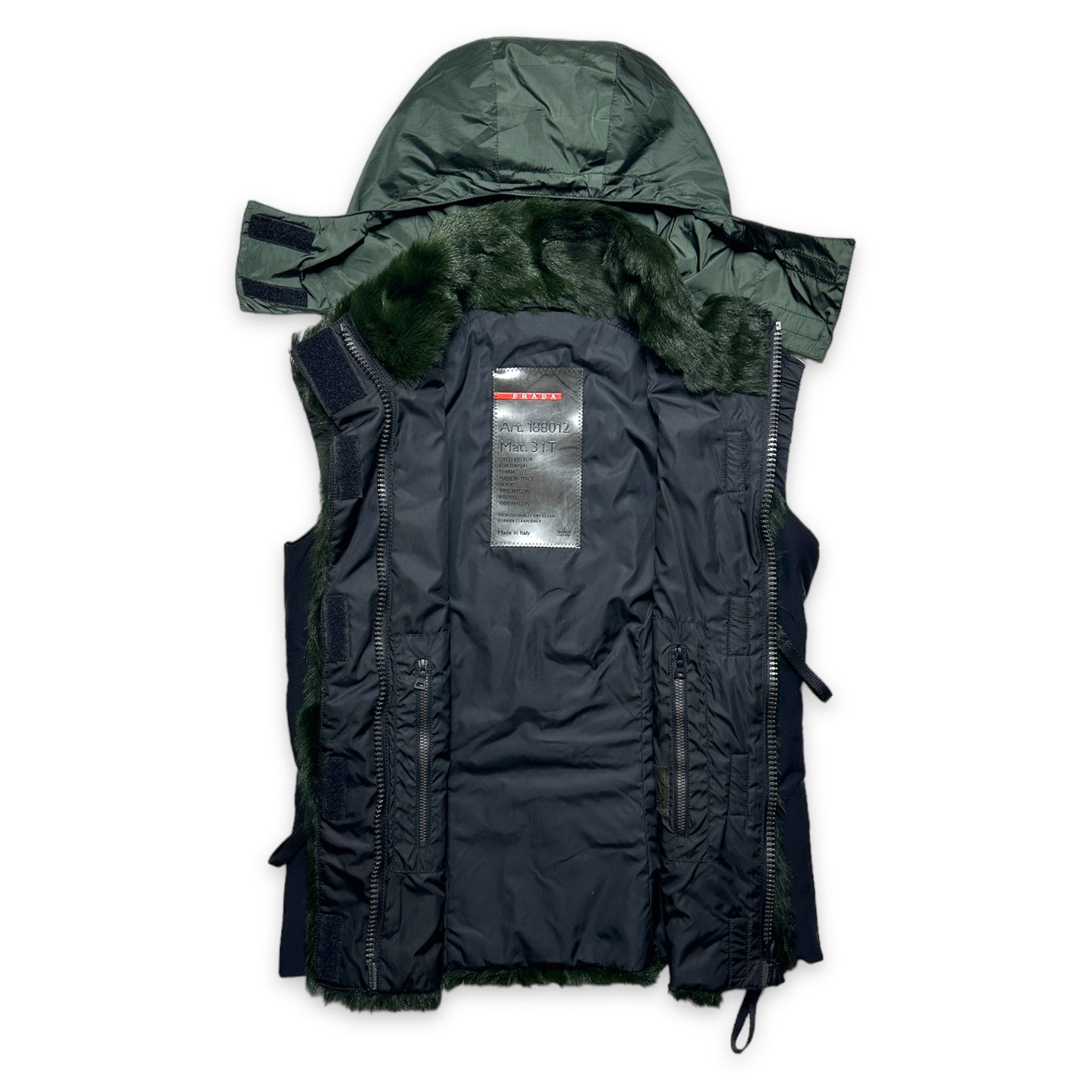 FW99’ Prada Sport Dyed Goat Fur Vest - Small