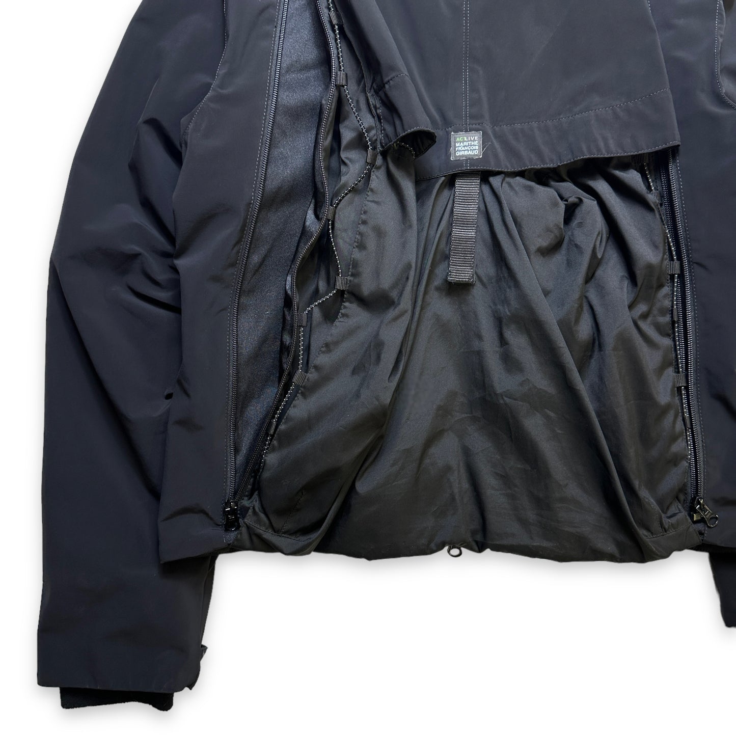 Early 2000’s Marithe + Francois Girbaud Jet Black 2in1 Jackpack