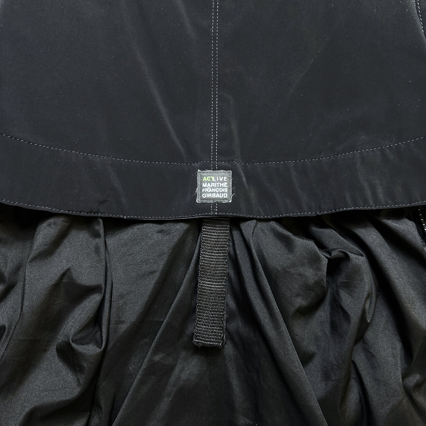 Early 2000’s Marithe + Francois Girbaud Jet Black 2in1 Jackpack