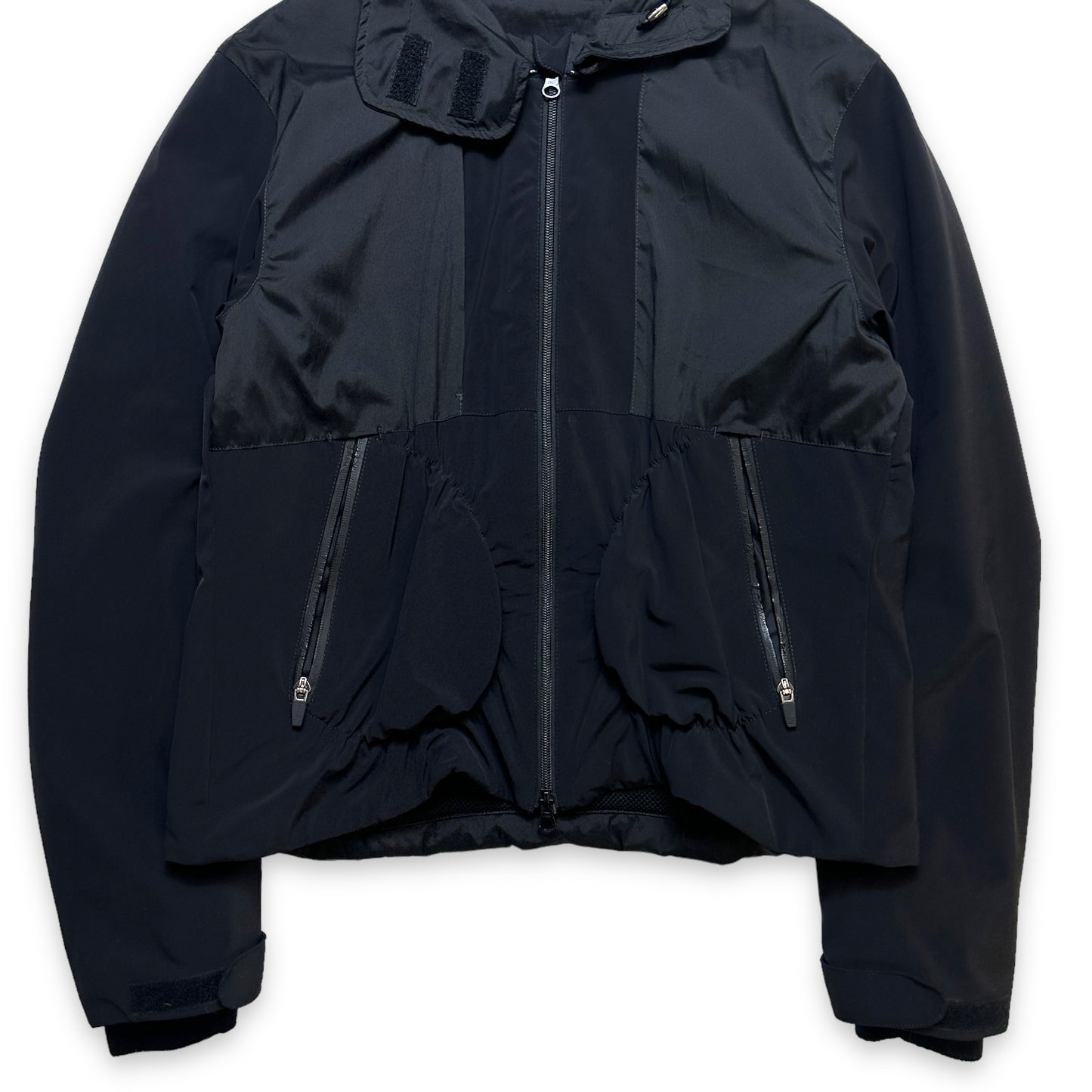 Early 2000’s Marithe + Francois Girbaud Jet Black 2in1 Jackpack