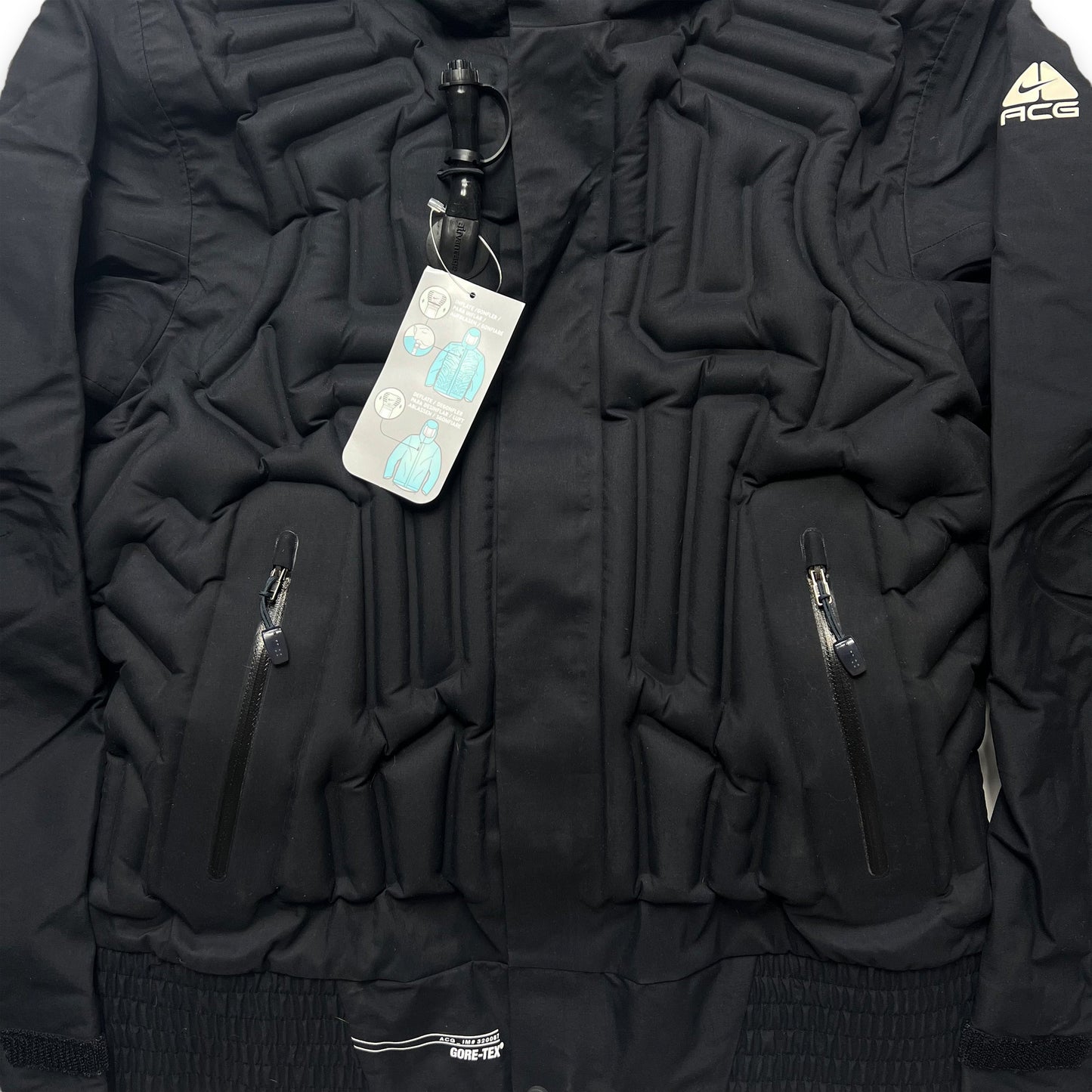 Veste gonflable Nike ACG noire Gore-tex automne 08 '-grande