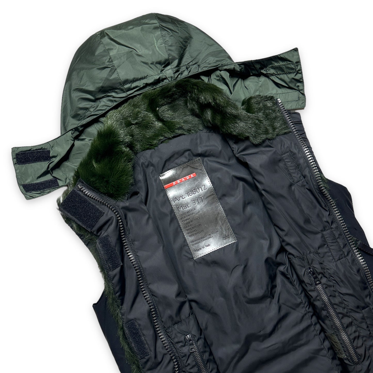 FW99’ Prada Sport Dyed Goat Fur Vest - Small