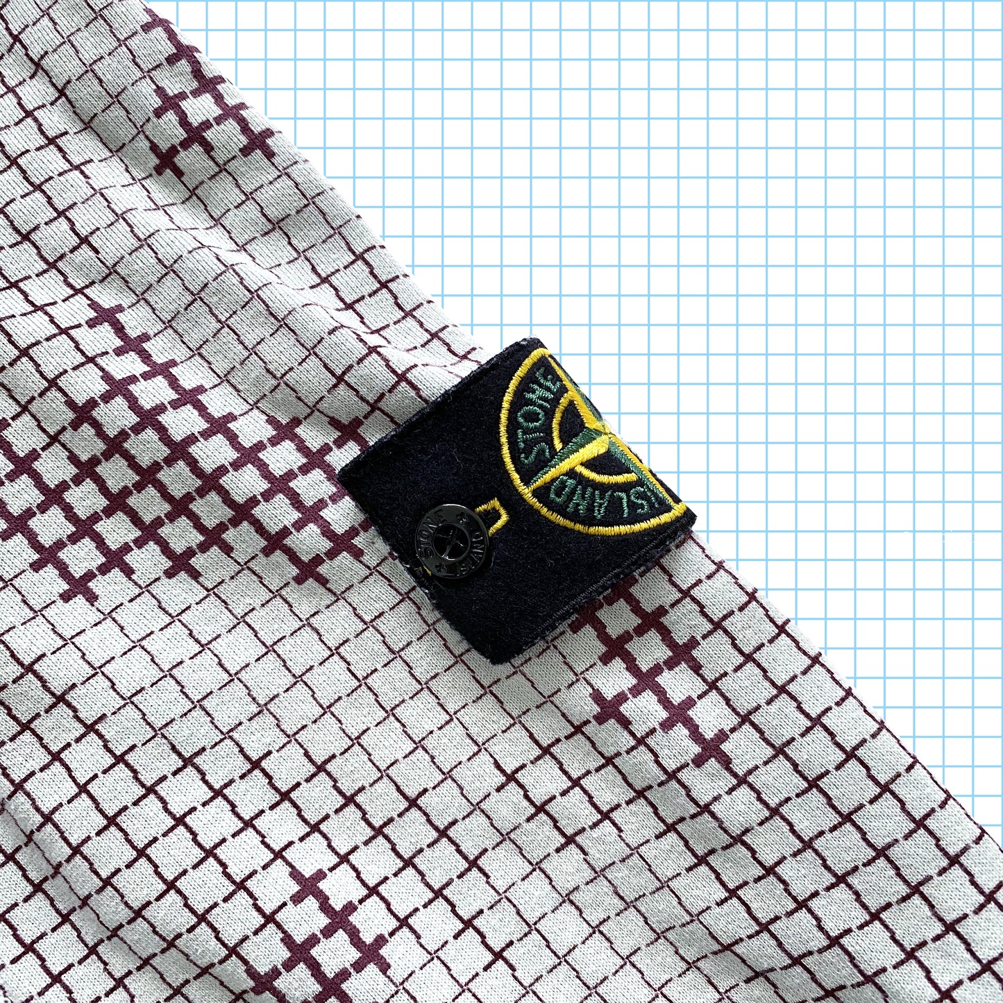 Stone Island Digital Camo Quarter Zip Hoodie - Large