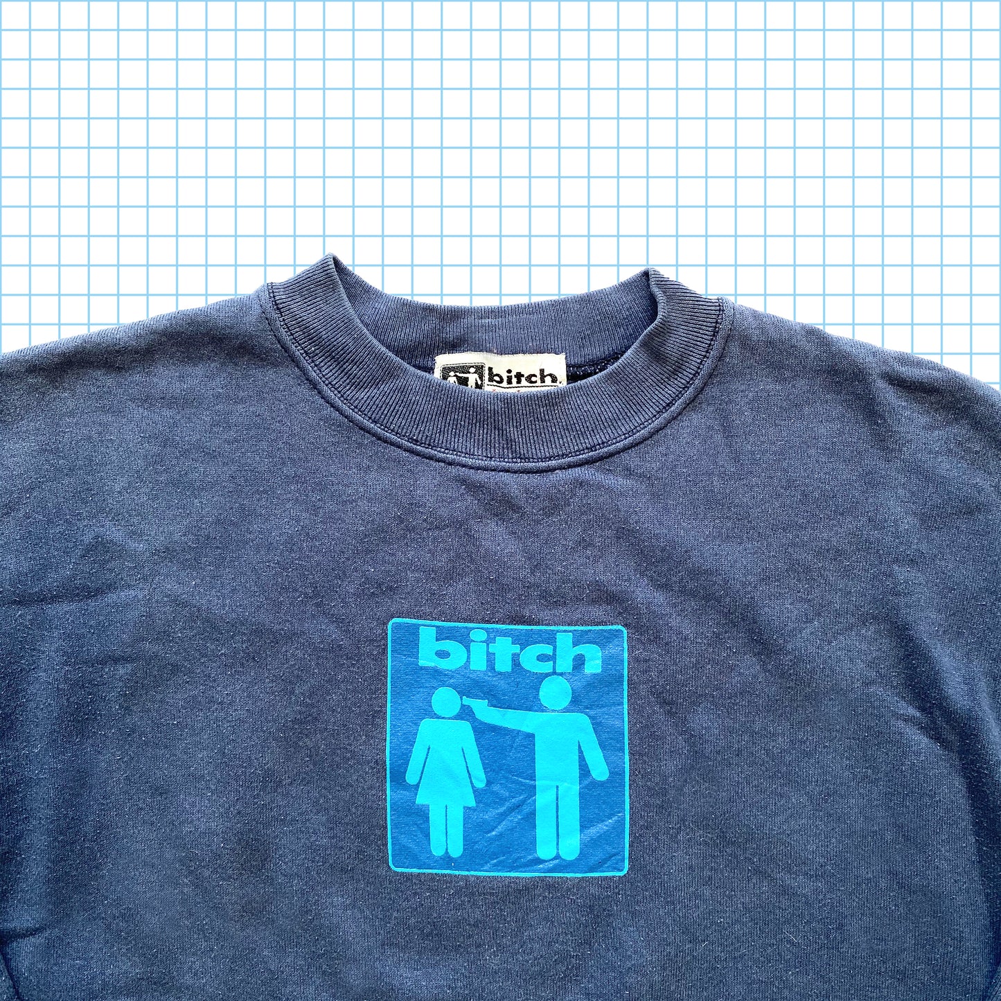 Vintage 90’s Bitch Skateboards Crew - Medium