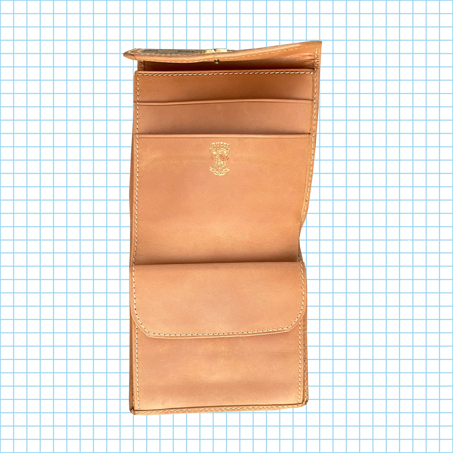 portefeuille Gucci authentique vintage des années 80