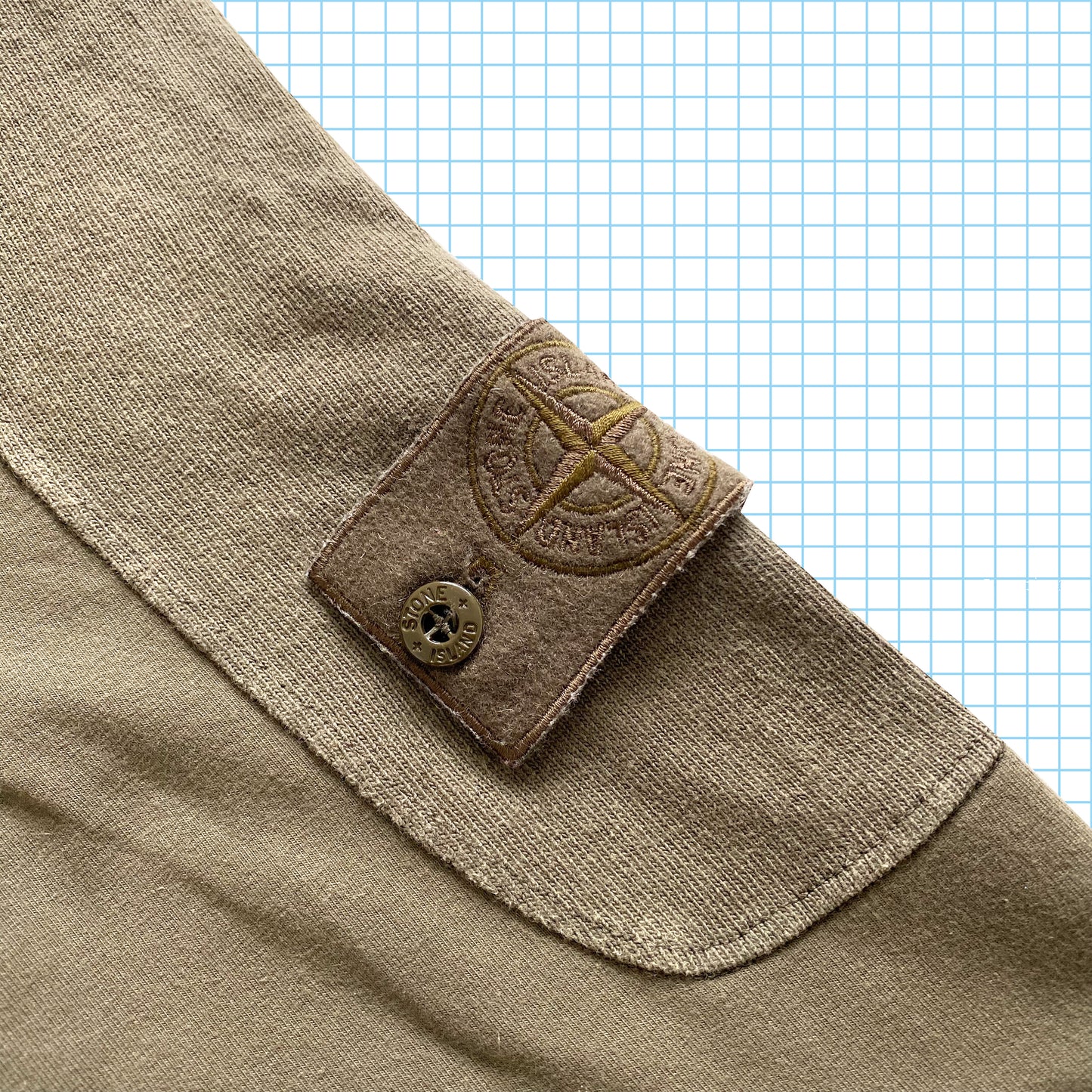 Stone Island Kaki Ghost Sweat SS18' - Moyen