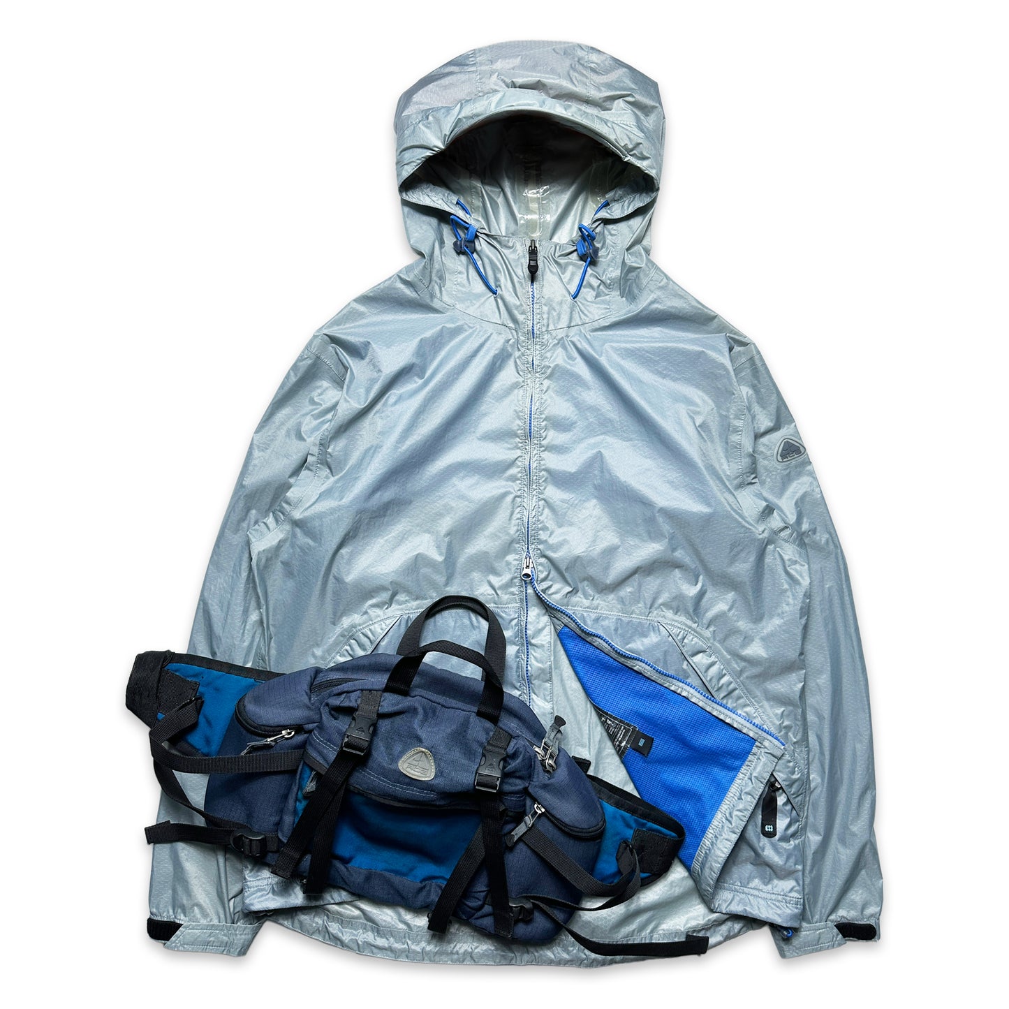 Coupe-vent léger Ripstop semi-transparent Nike ACG bleu bébé/argent - Extra Large / Extra Extra Large