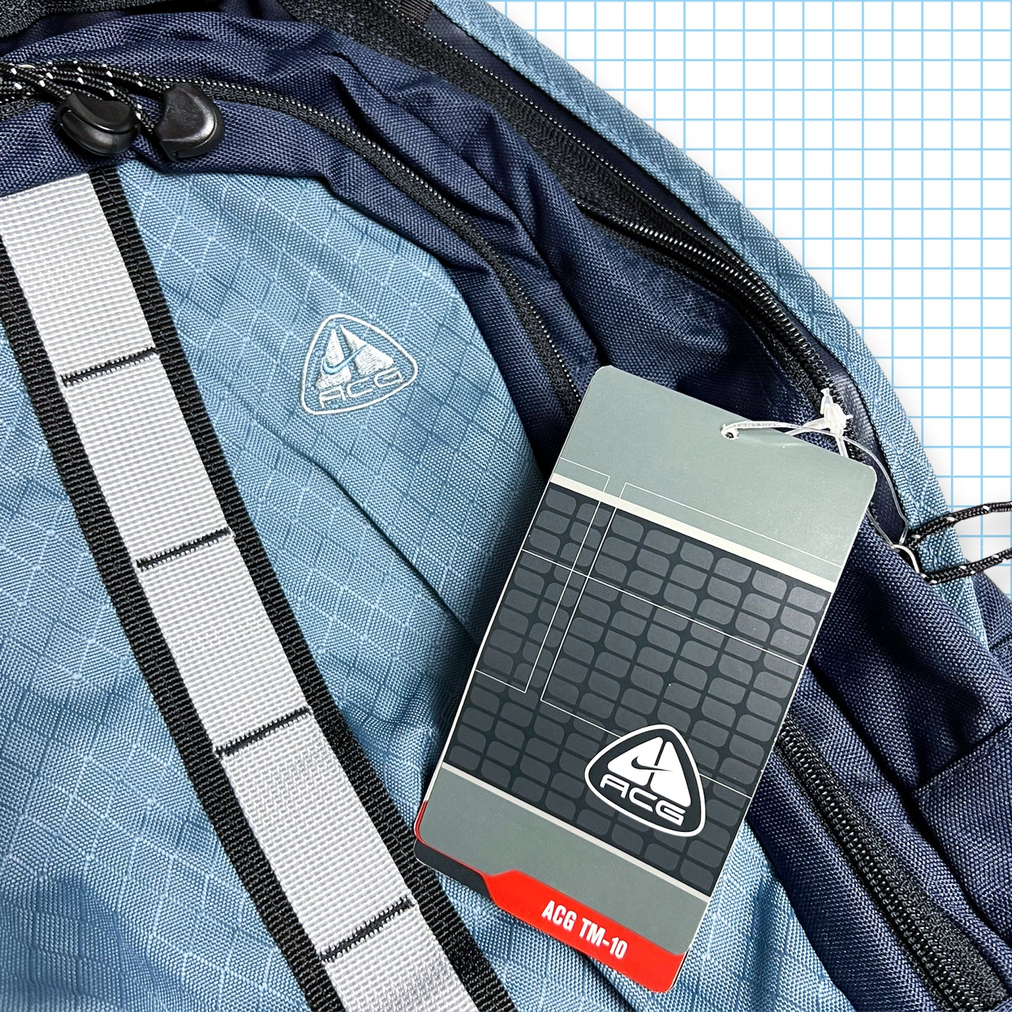 Nike ACG TM-10 Navy/Baby Blue Back Pack