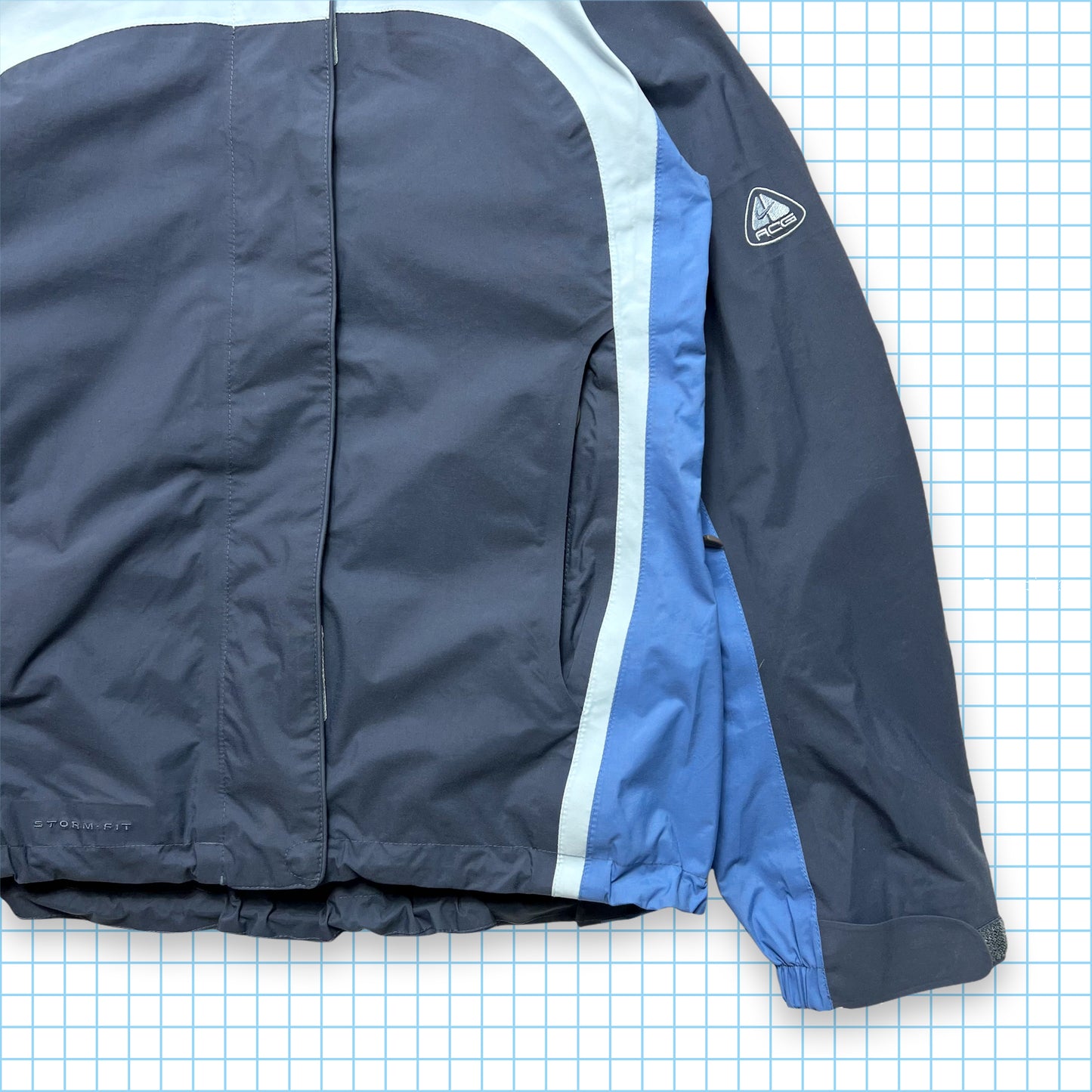 Nike ACG Split Panel Blue Storm-Fit Jacket Fall 03' - Medium