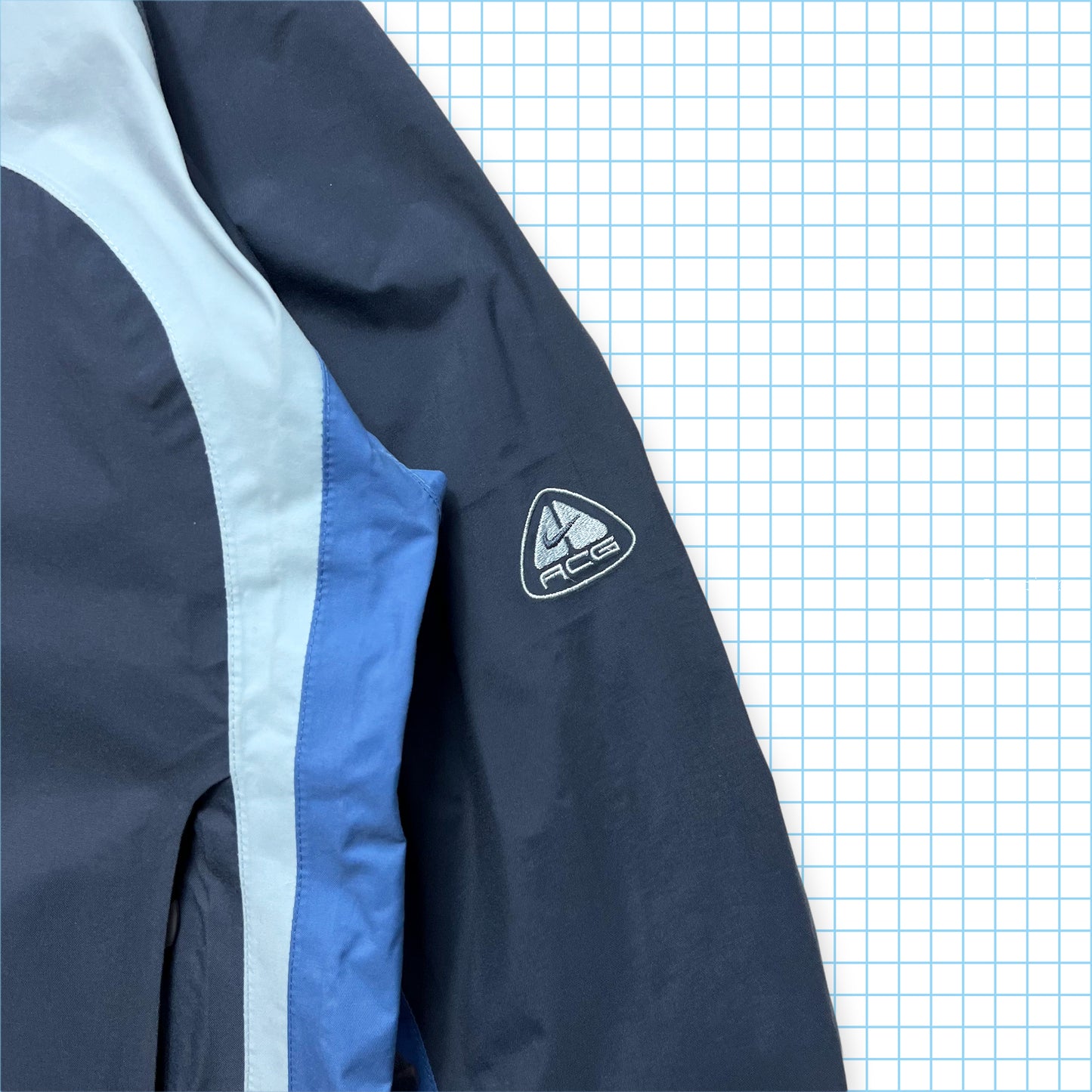 Nike ACG Split Panel Blue Storm-Fit Jacket Fall 03' - Medium