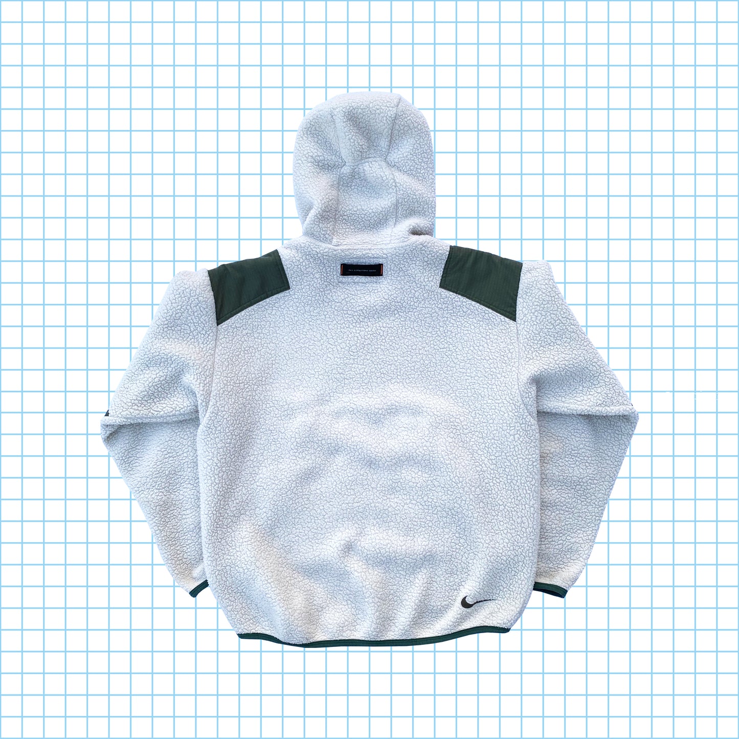 vintage 90's Nike ACG Sherpa Balaclava Sweat à capuche - Moyen