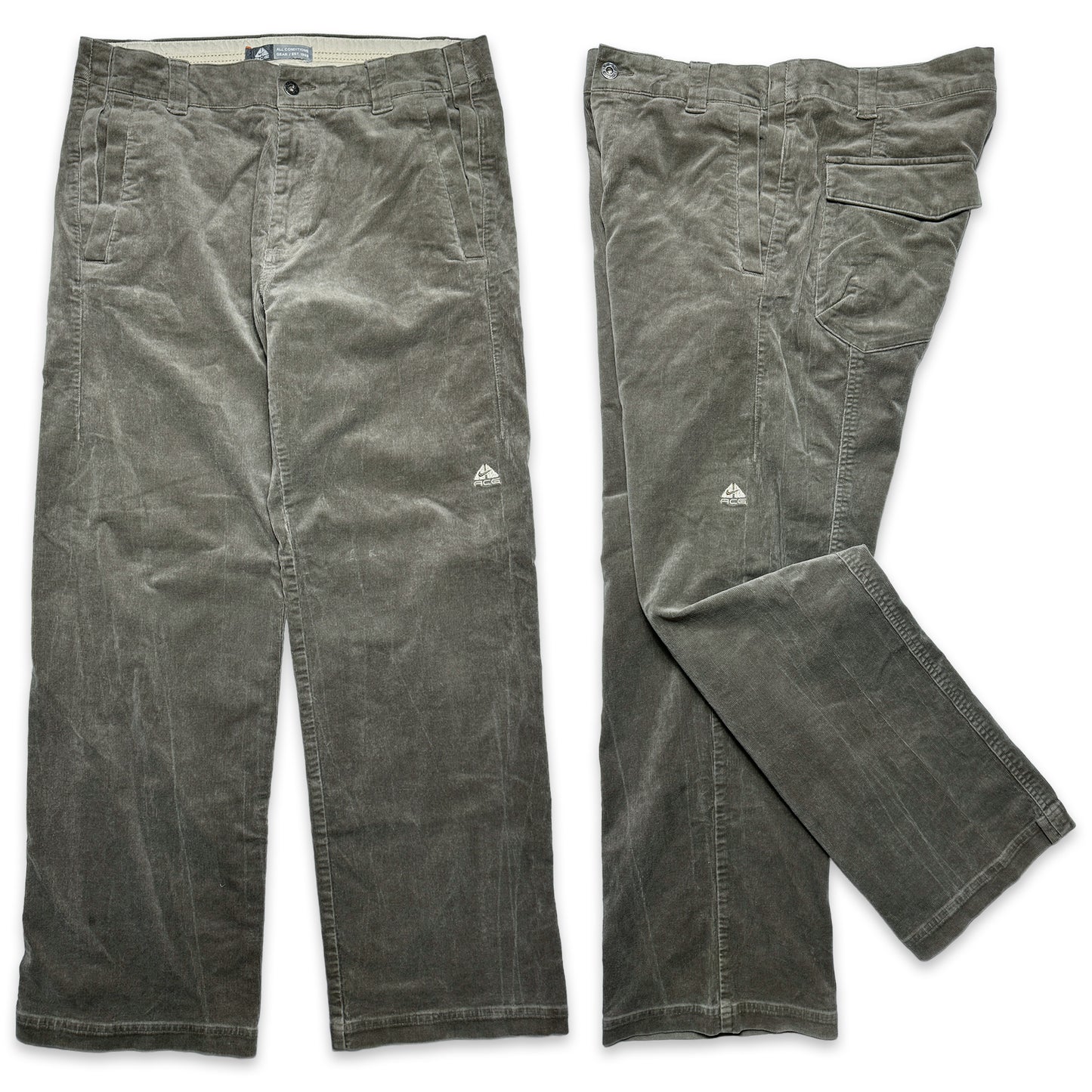 Pantalon Nike ACG Stone Grey Cord - Taille 34"