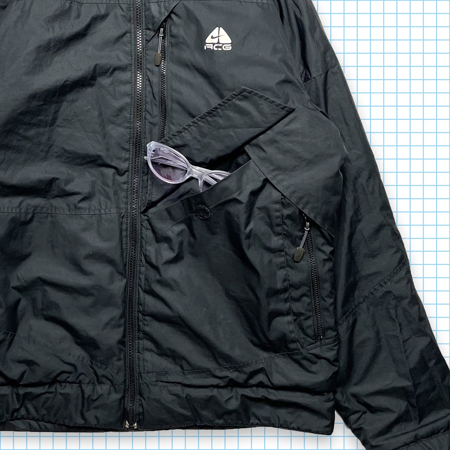 Nike ACG Fleece / Nylon Reversible Technical Jacket Fall 07' - Medium