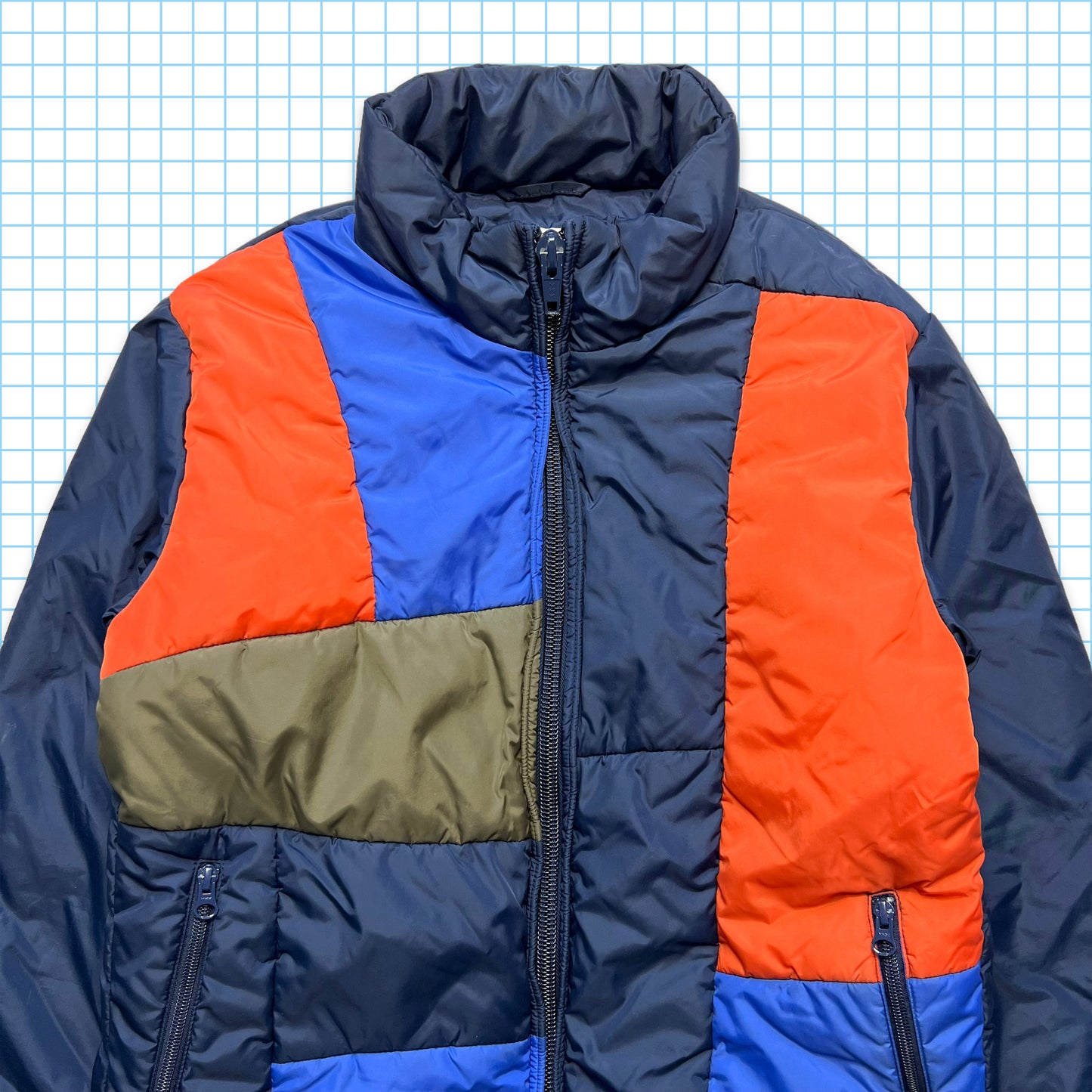 Comme des Garcons Colour Blocked/ Panelled Puffer Jacket FW09' - Small / Medium