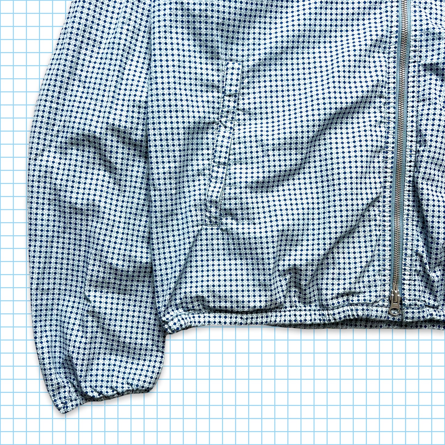 CP Company Baby Blue Pattern Goggle Jacket - Large / Extra Large