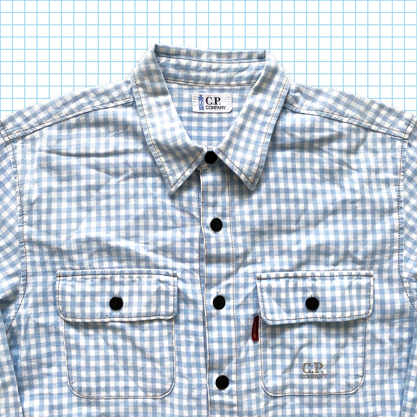 Vintage 90’s Japanese Release CP Company Buttoned Check Shirt - Extra Small / Small