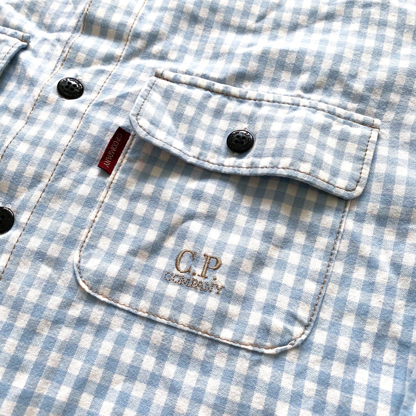 Vintage 90’s Japanese Release CP Company Buttoned Check Shirt - Extra Small / Small