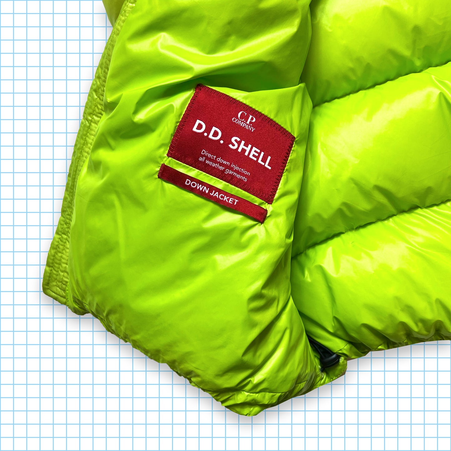CP Company Volt Green D.D. Shell Down Jacket - Large