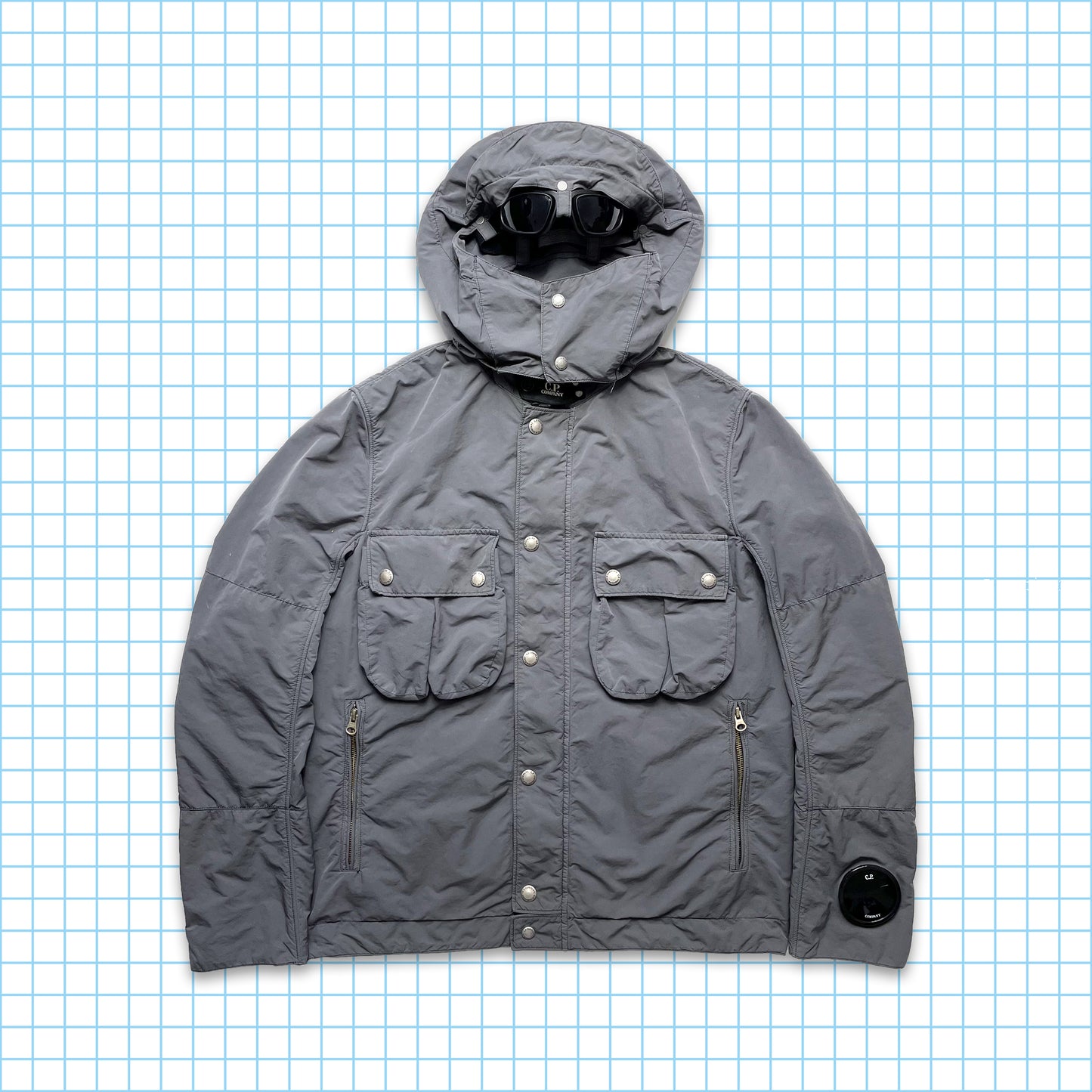 CP Company Grey Technical Sunglasses Hooded Jacket SS08' - Medium