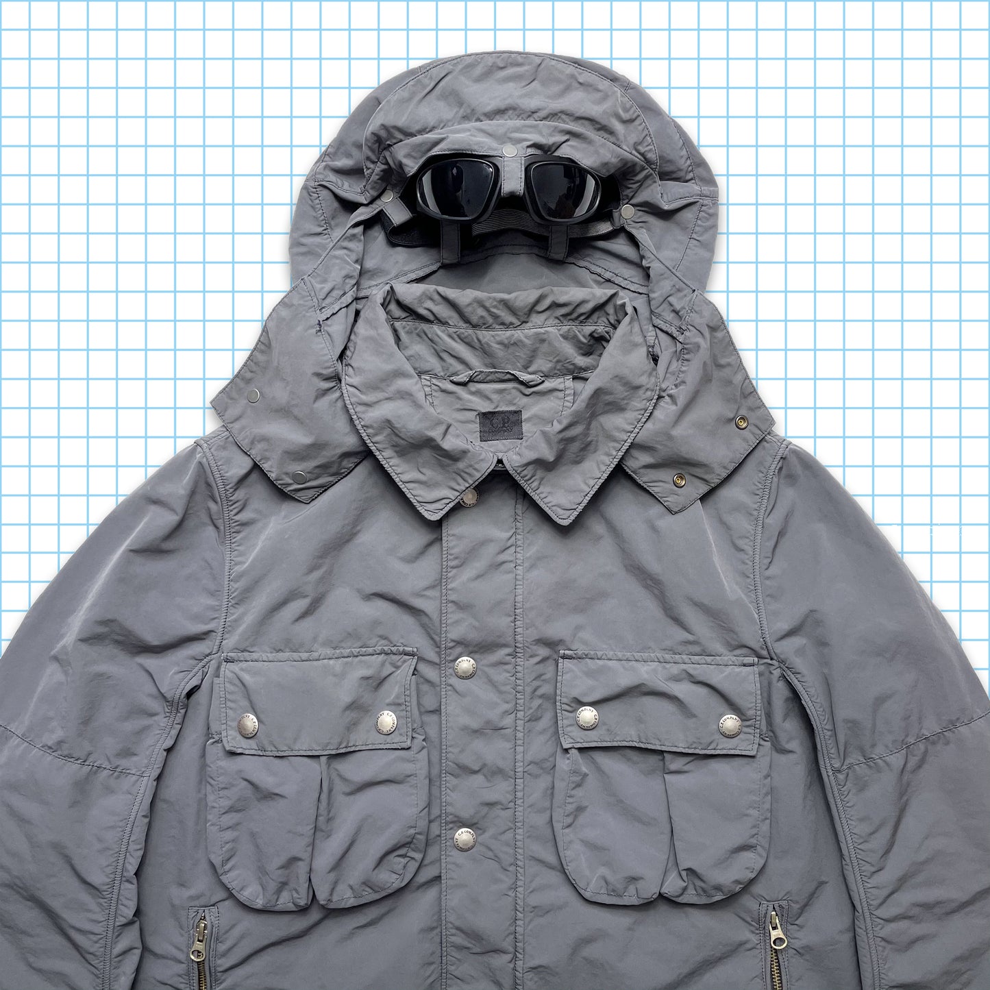 CP Company Grey Technical Sunglasses Hooded Jacket SS08' - Medium
